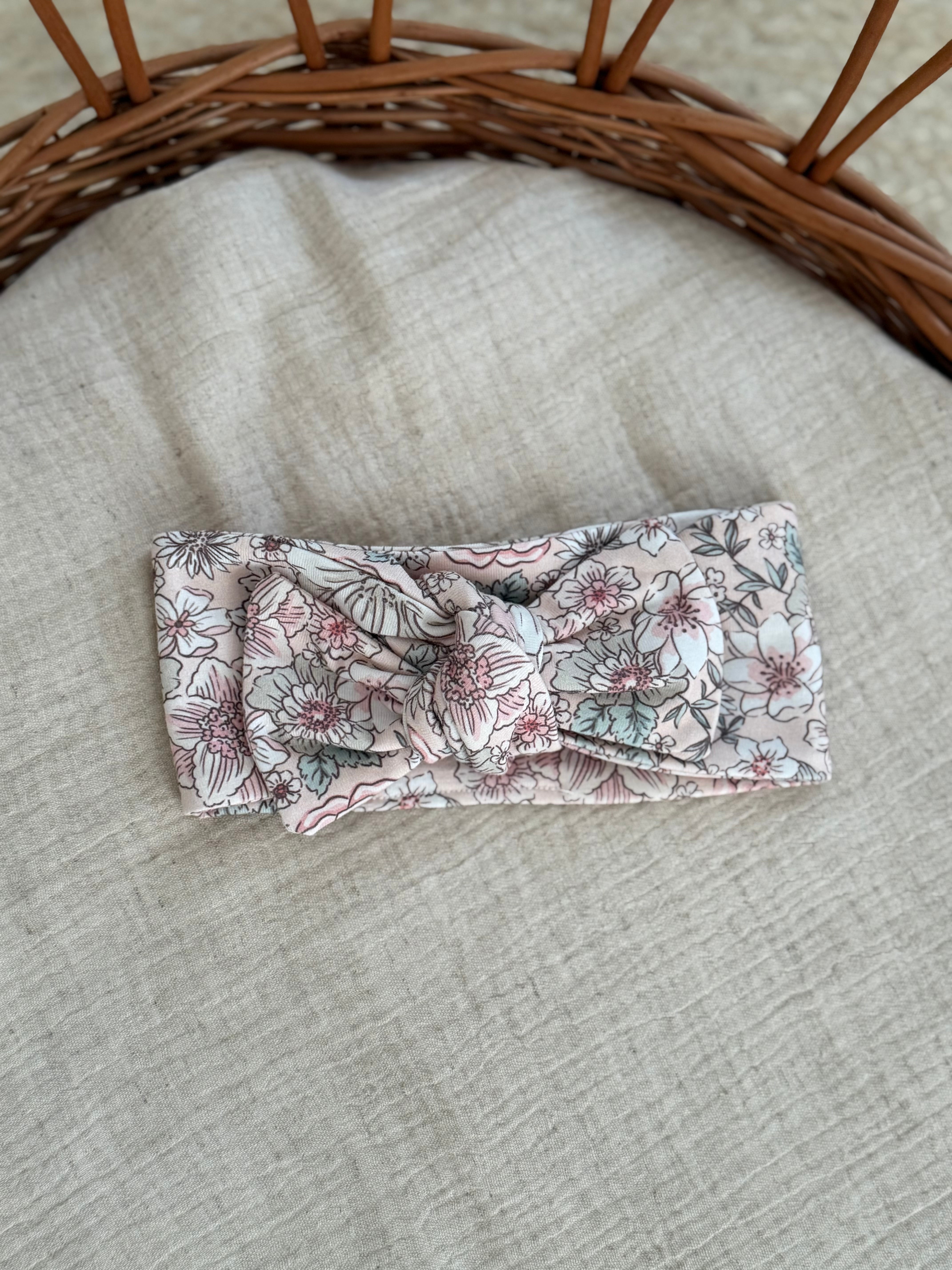 Haarbandje - pink flower - For Your Little Cutie