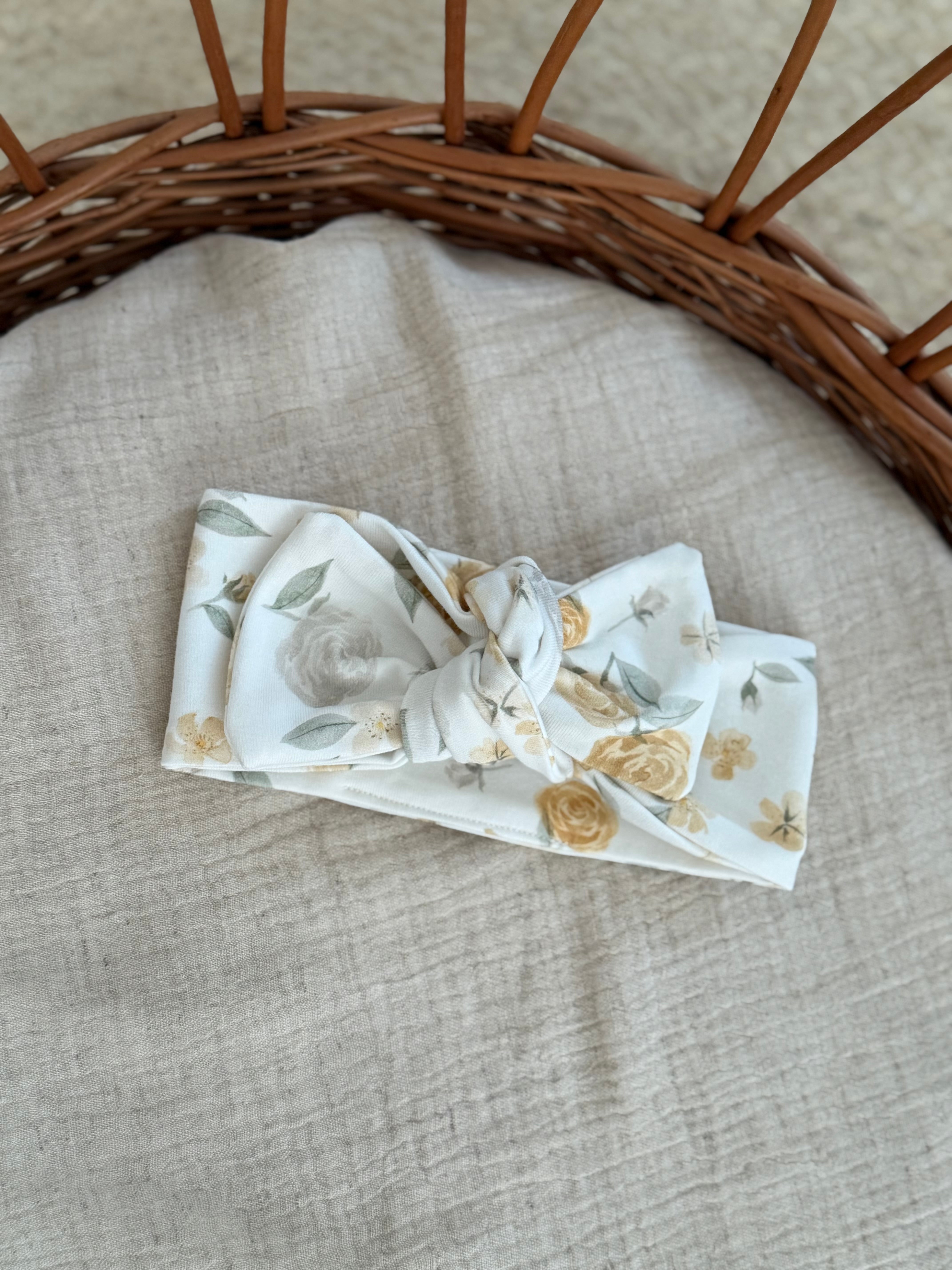 Haarbandje - yellow roses - For Your Little Cutie