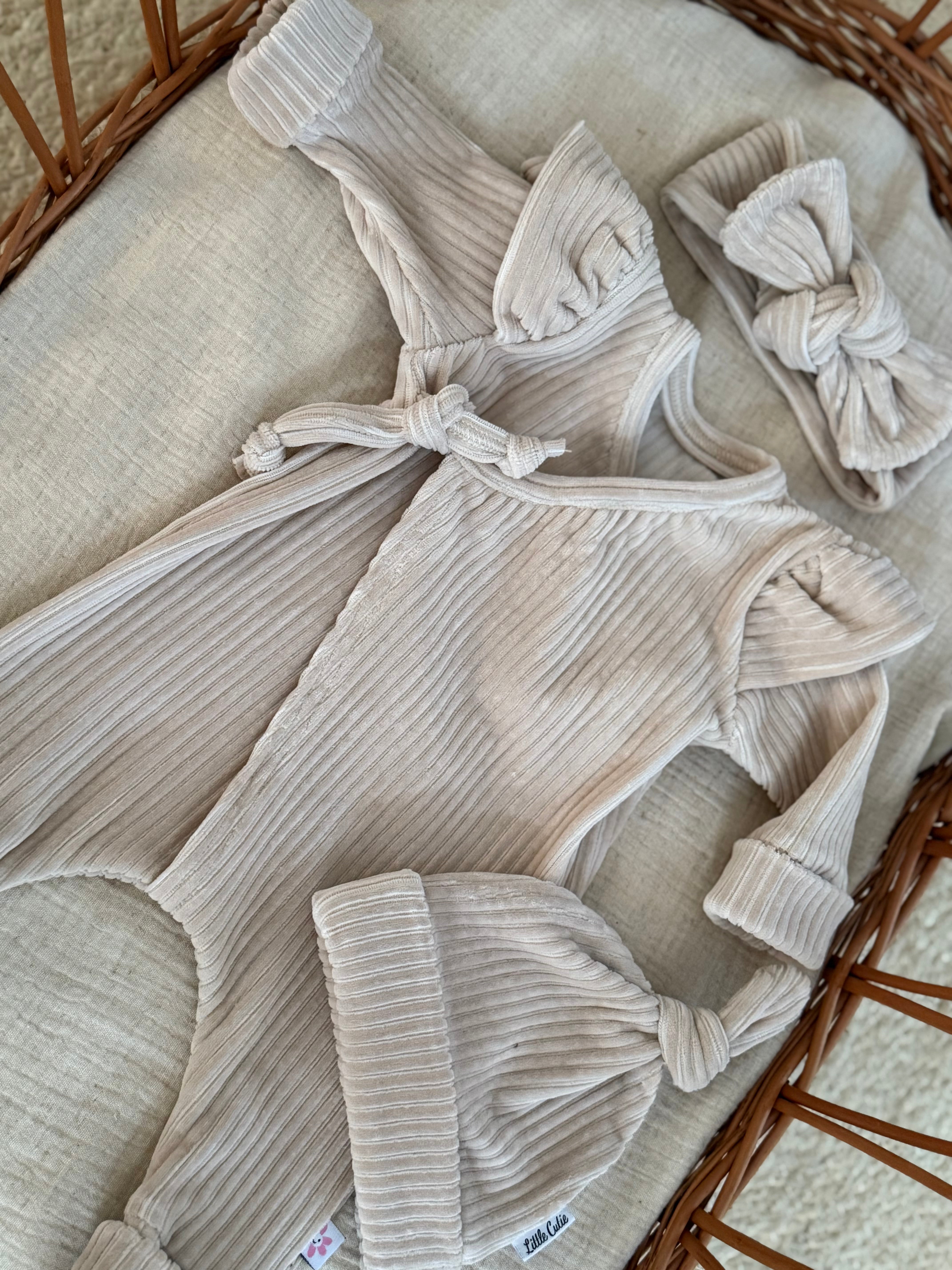 Boxpakje - fluweel rib creme - For Your Little Cutie