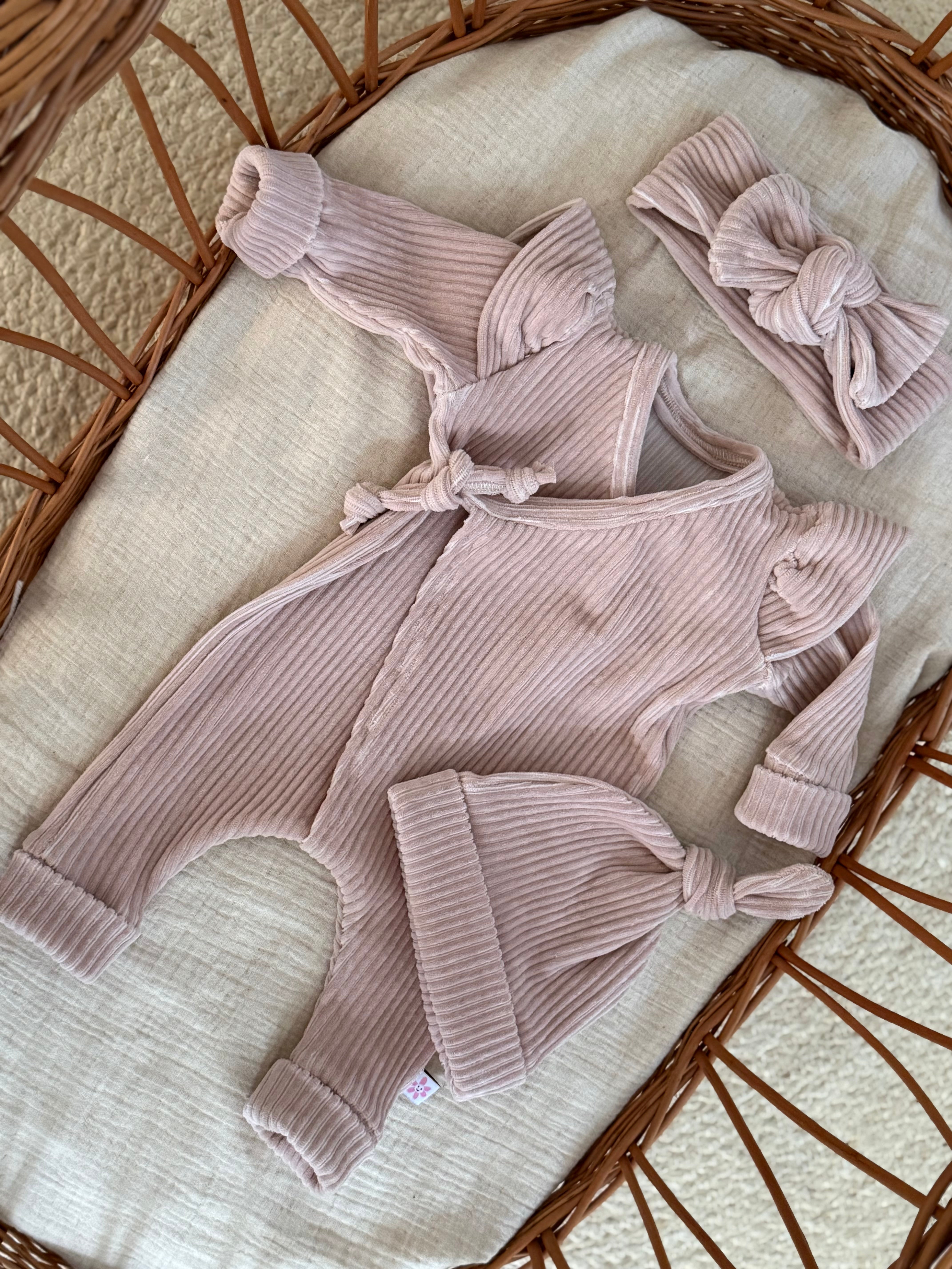 Boxpakje - fluweel rib zalm - For Your Little Cutie