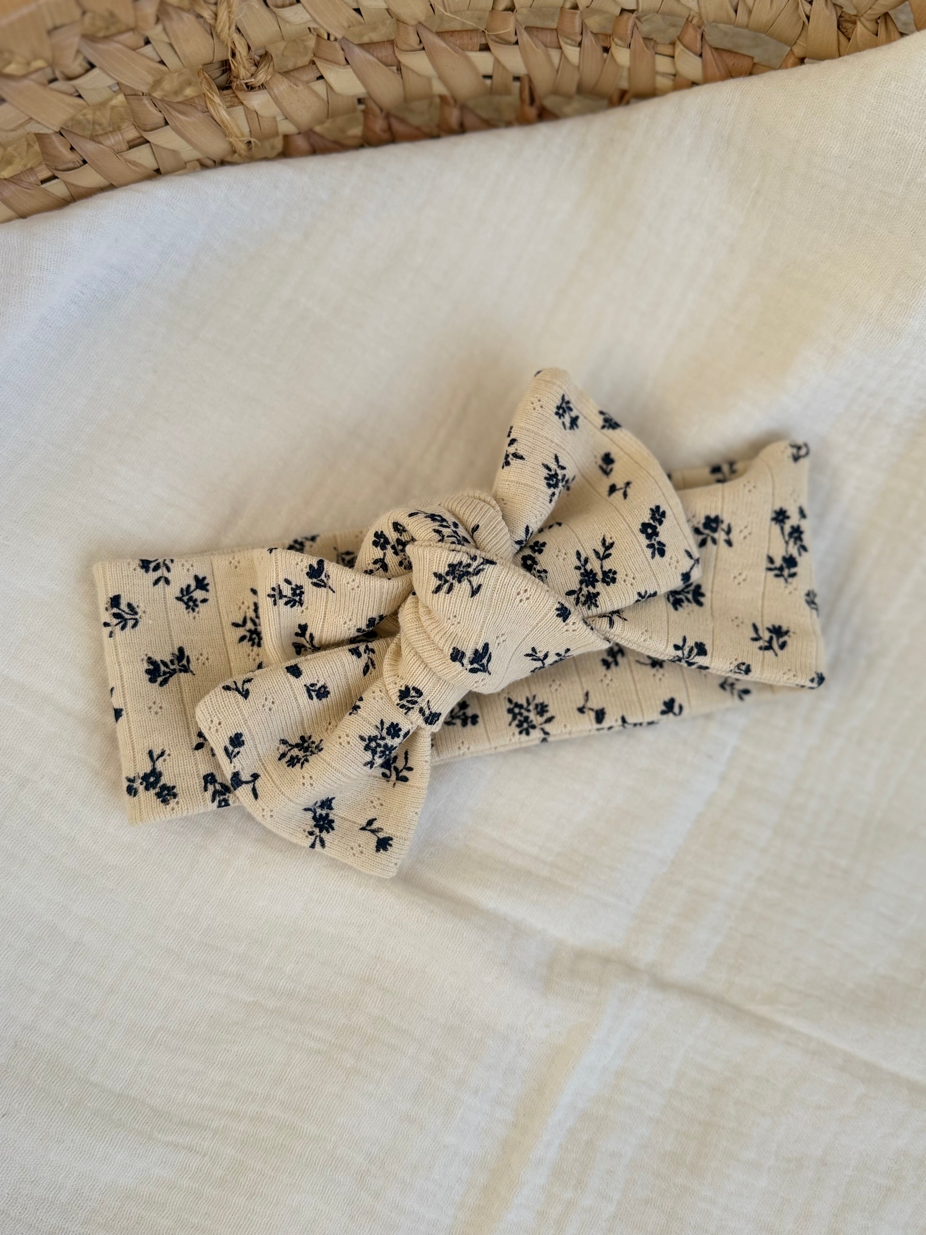 Haarbandje pointelle mini flower