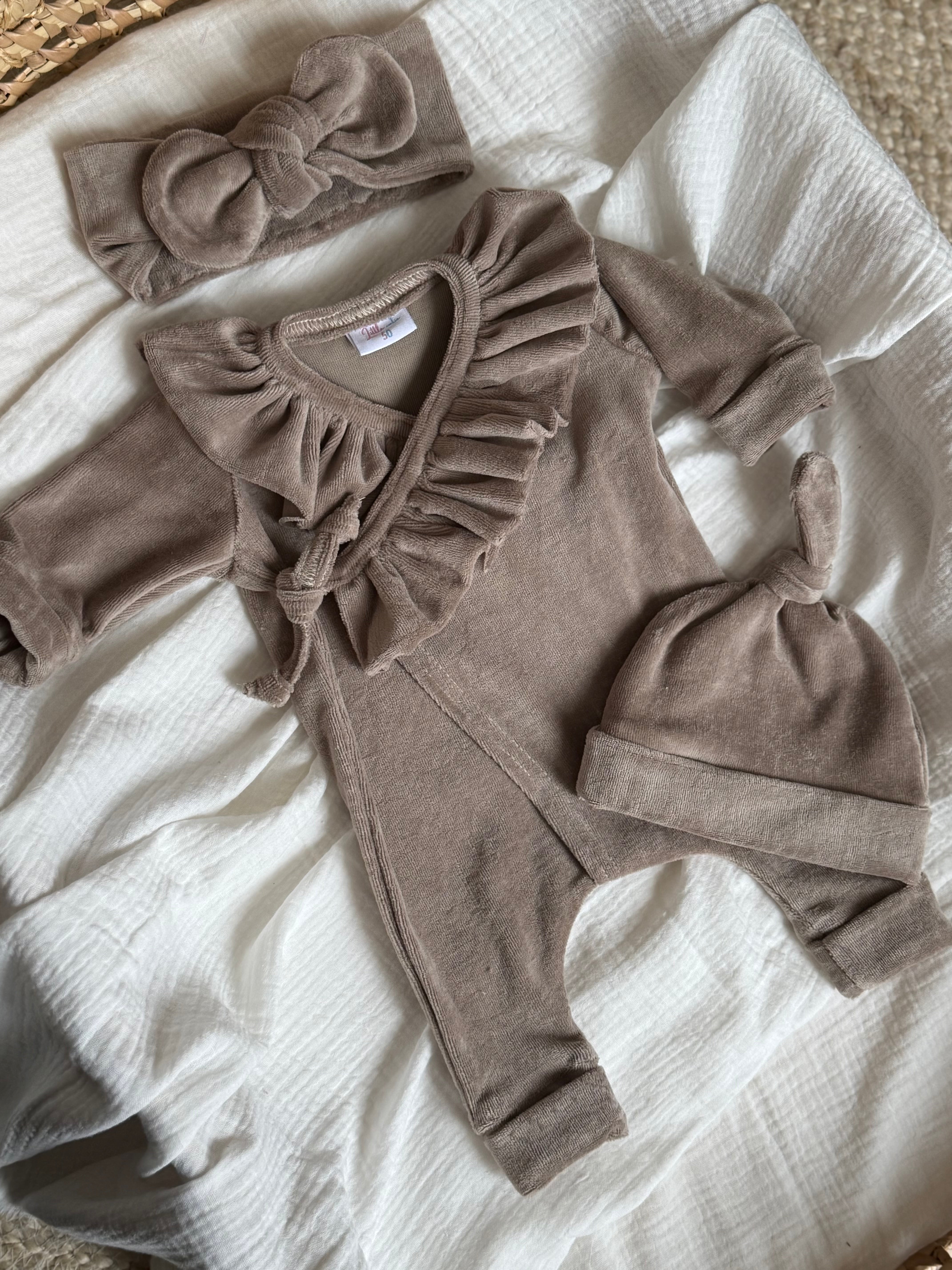 Boxpakje - velours taupe - For Your Little Cutie