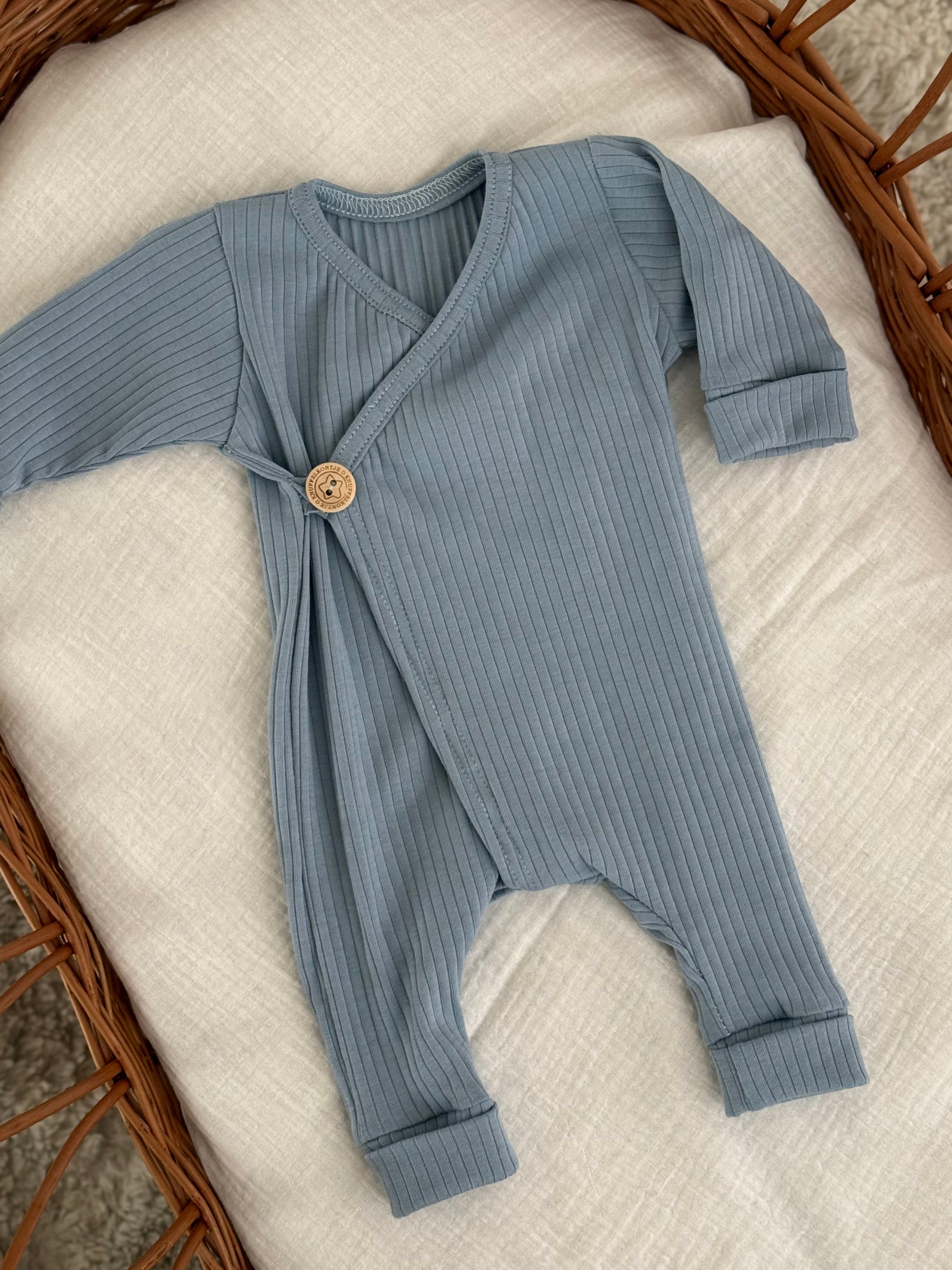 Boxpakje unisex jersey rib - blauw - For Your Little Cutie