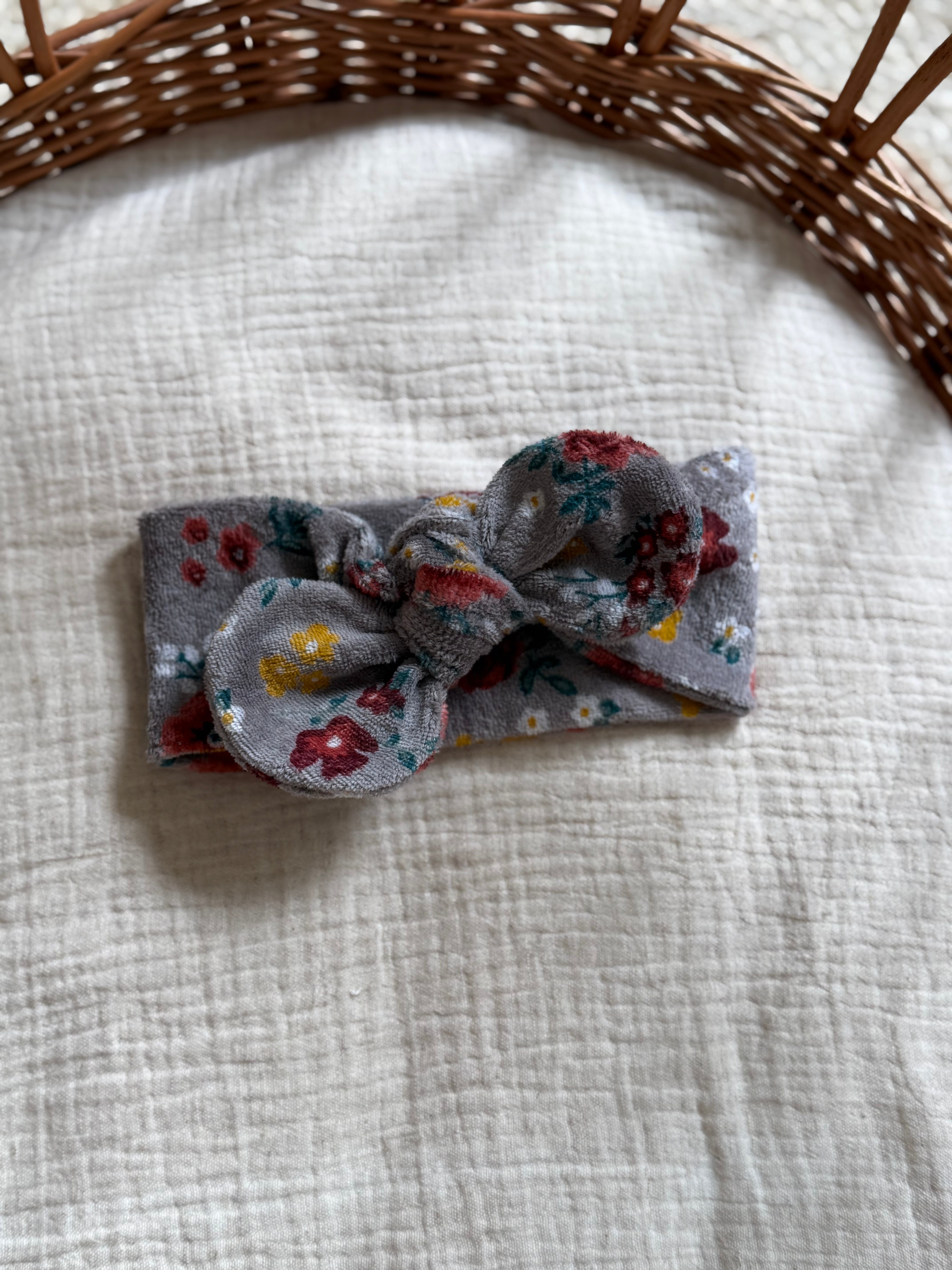 Haarbandje - limited edition velours flower