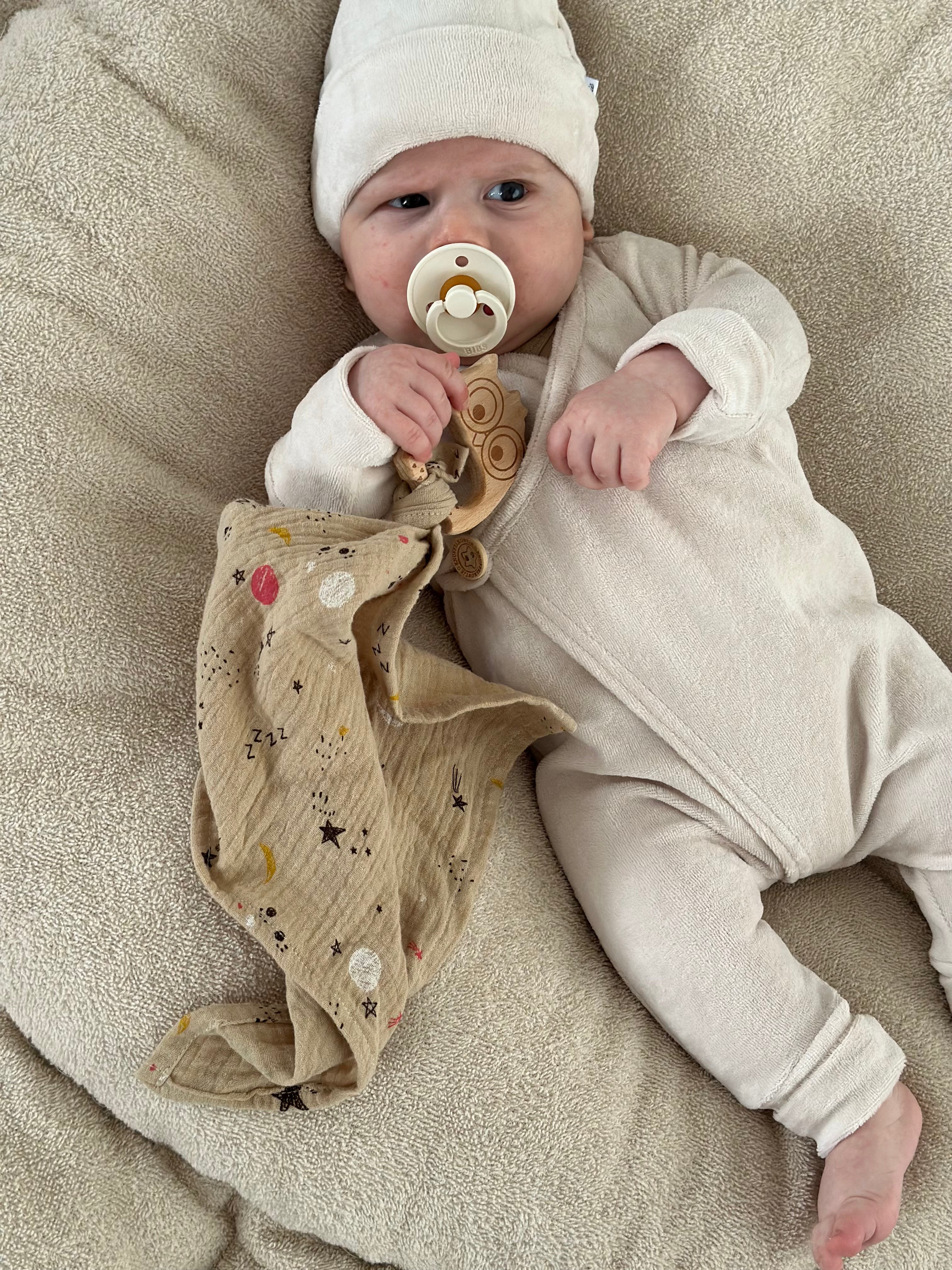 Bijtring swaddle - Uil - For Your Little Cutie