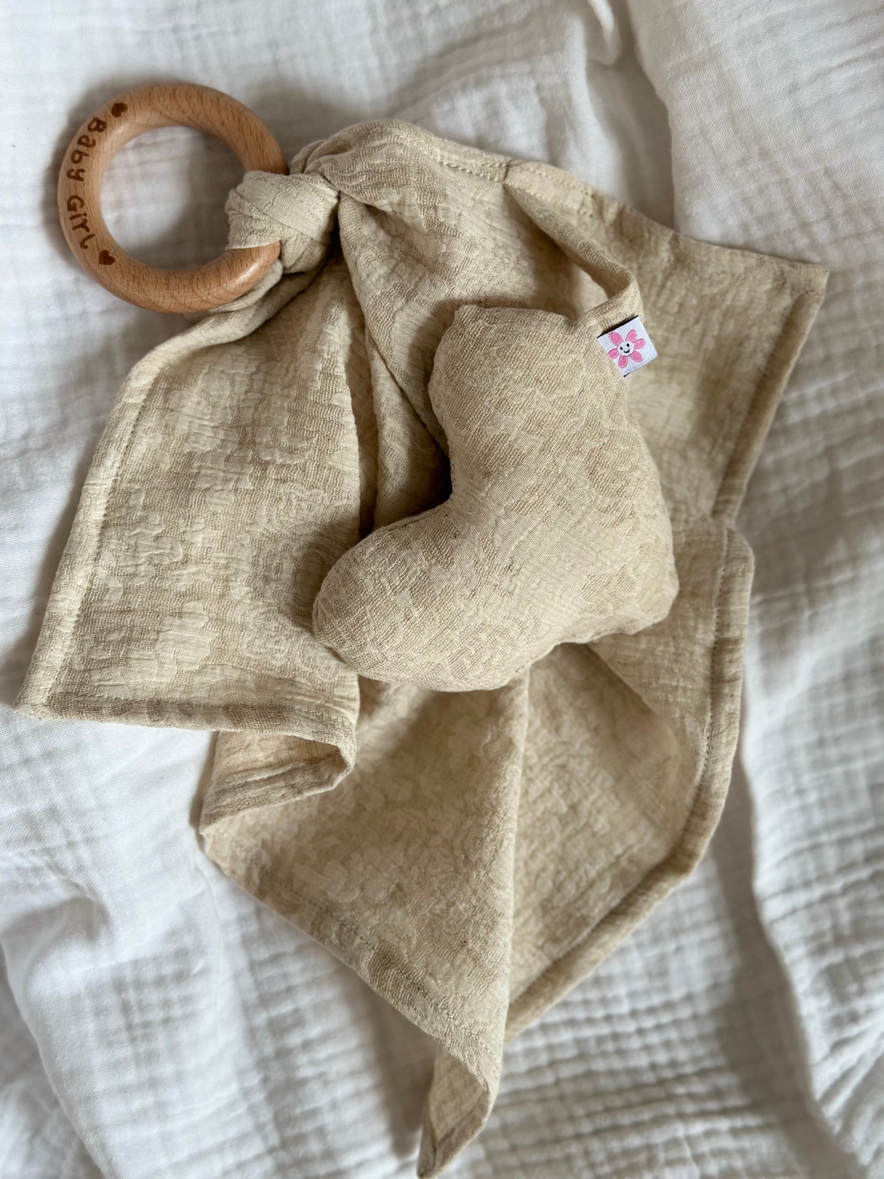 Bijtring Swaddle - Sand Baby Girl - For Your Little Cutie