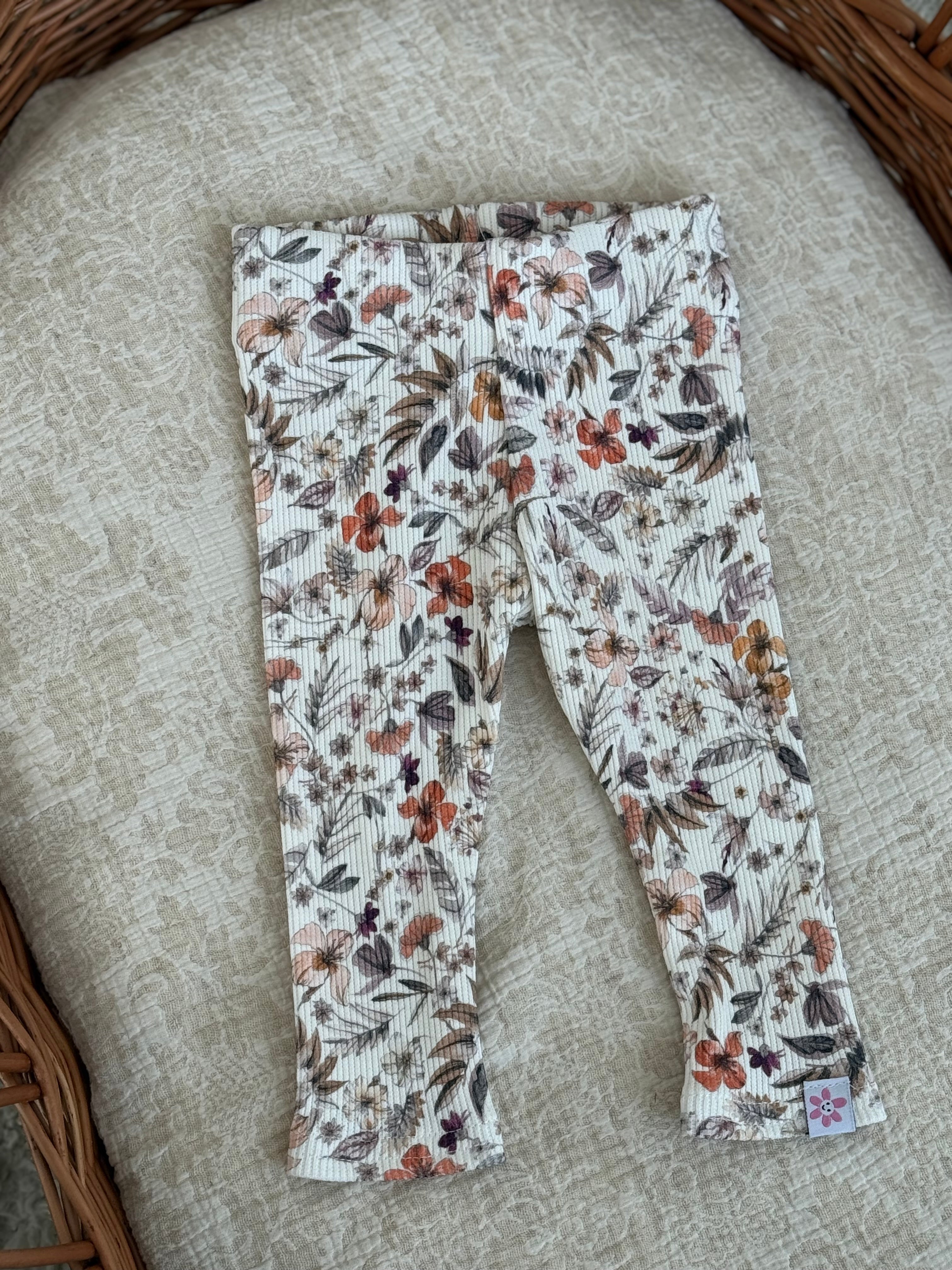 Broekje/legging - Botanic flower - For Your Little Cutie
