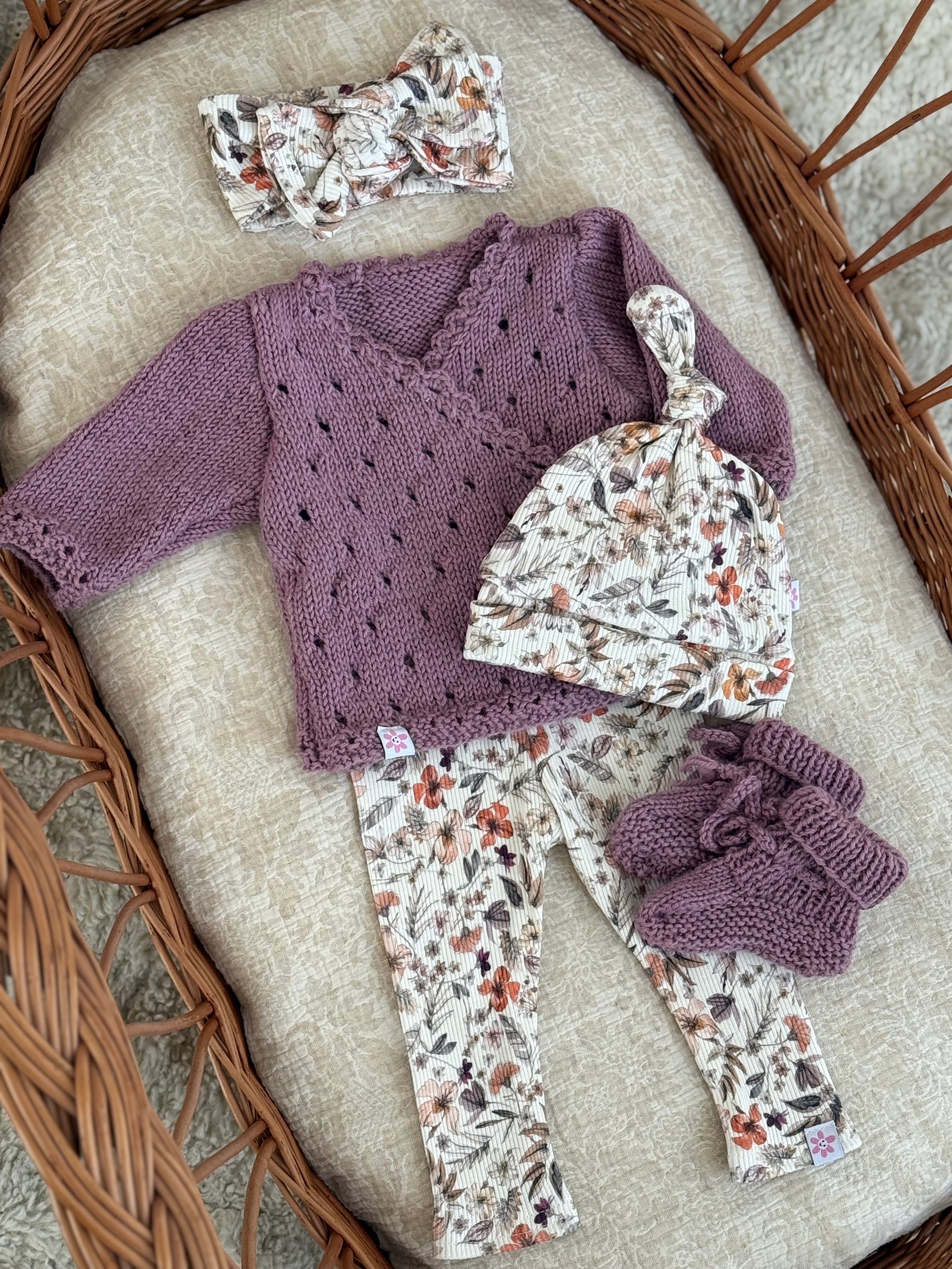 Broekje/legging - Botanic flower - For Your Little Cutie