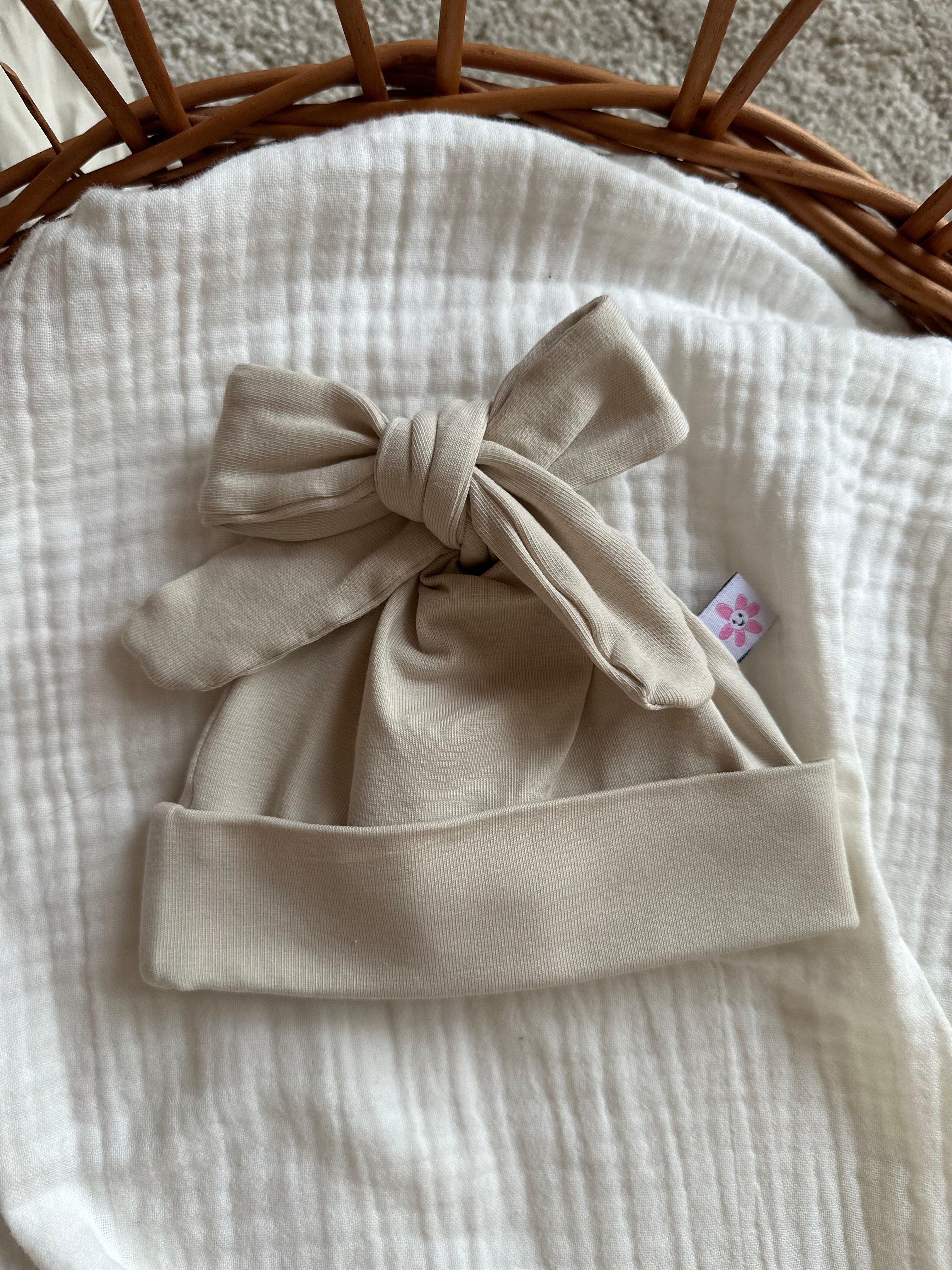 Mutsjes strik - Sand - For Your Little Cutie