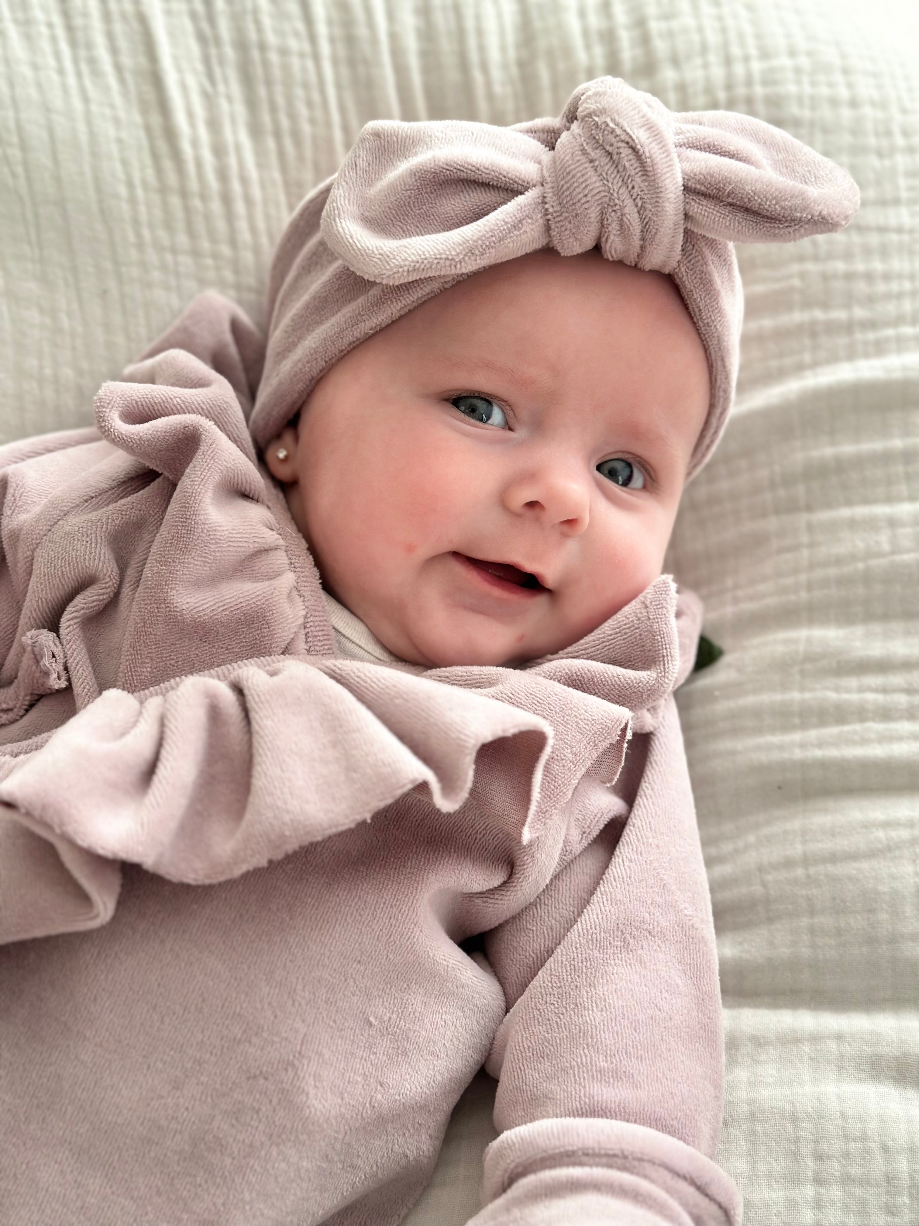 Haarbandje - Velours lila - For Your Little Cutie