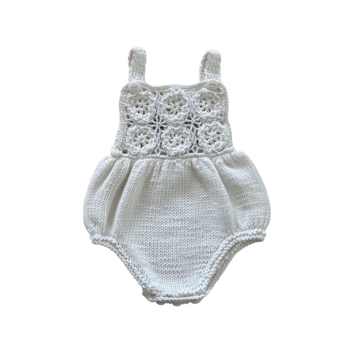 Pakje Dahlia — Gehaakt Wit/Ecru - For Your Little Cutie