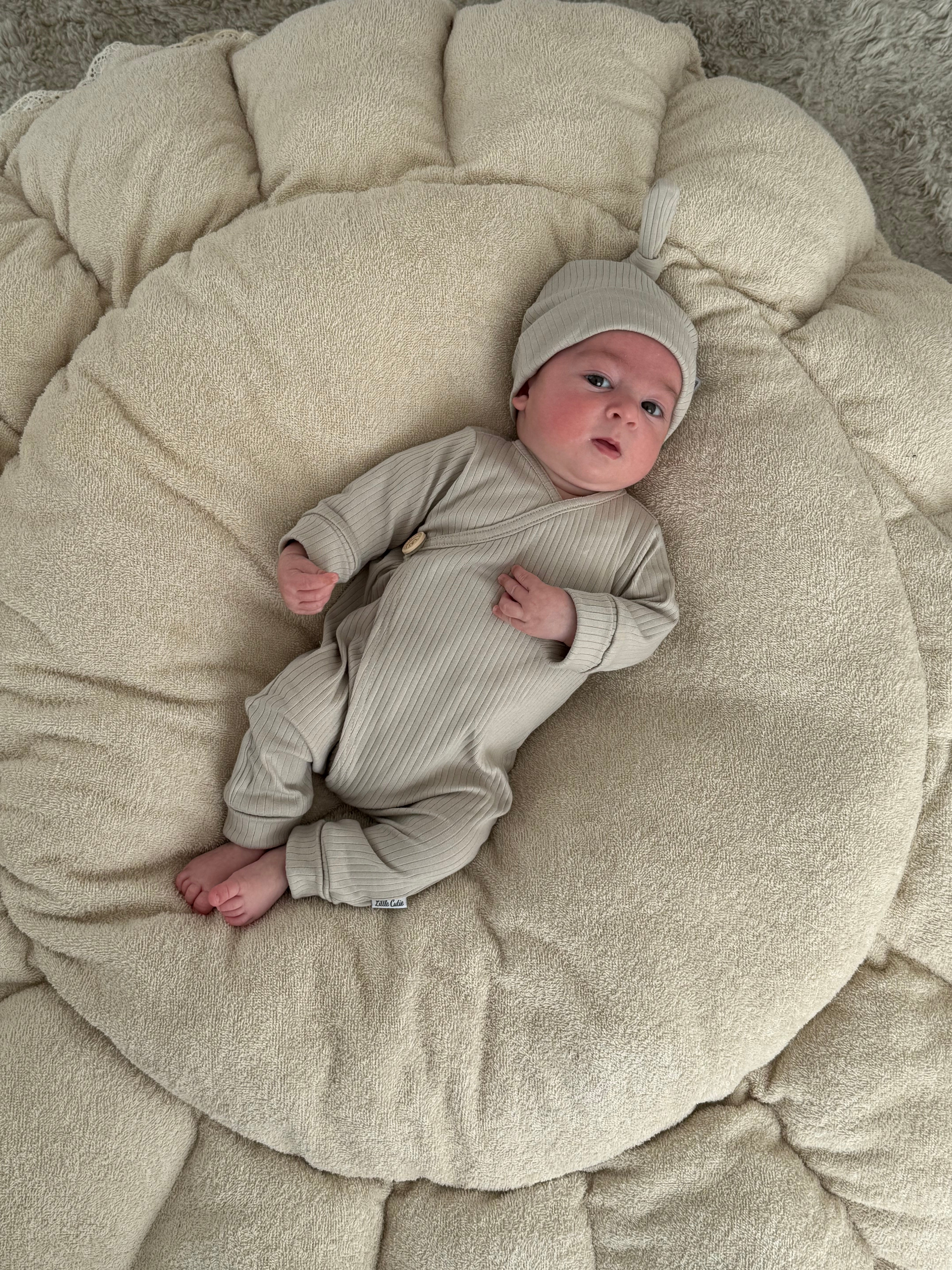 Boxpakje unisex jersey rib - beige - For Your Little Cutie