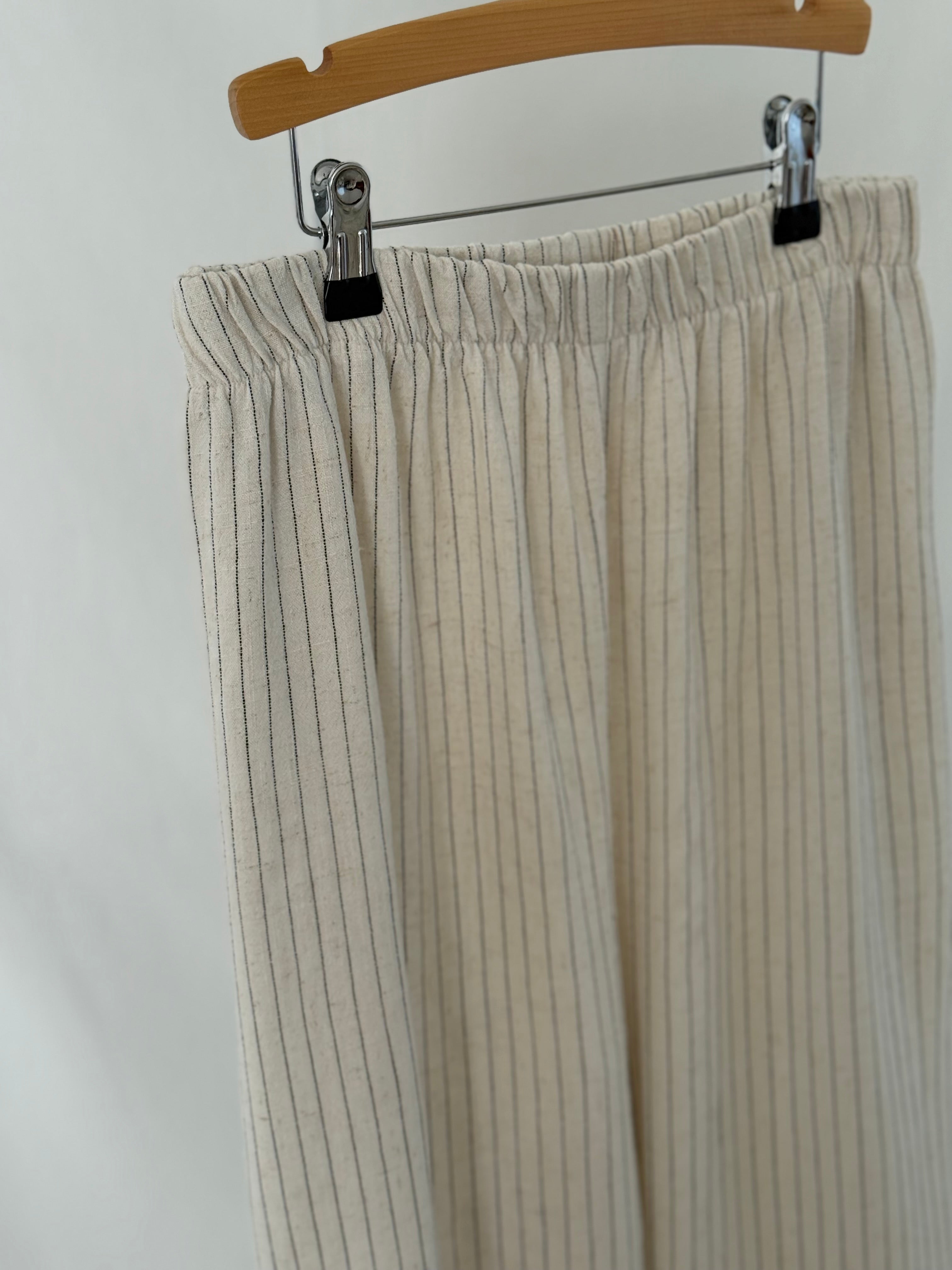 Mama Broek - Linnen Stripe