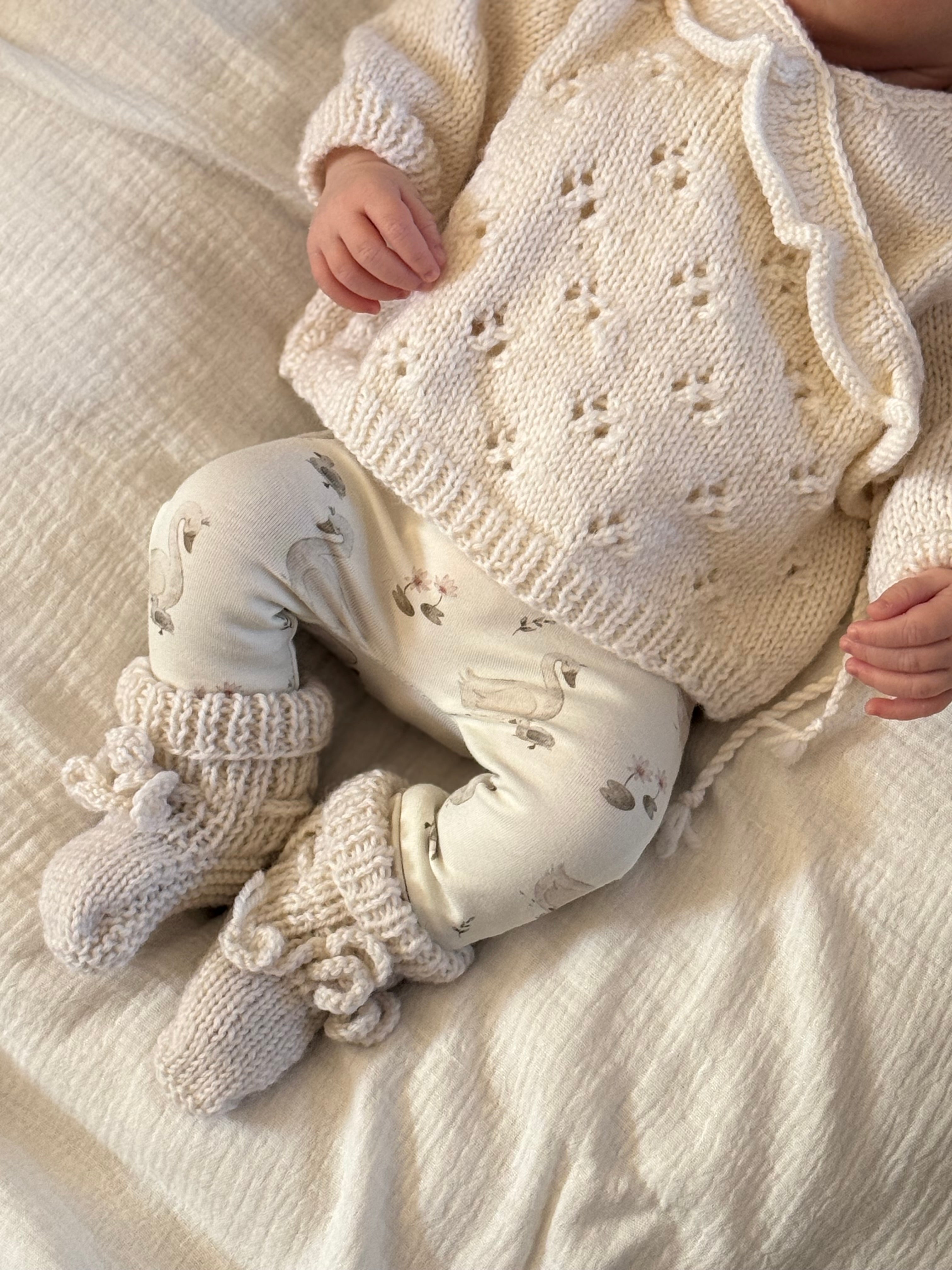 Broekje - White Swann - For Your Little Cutie