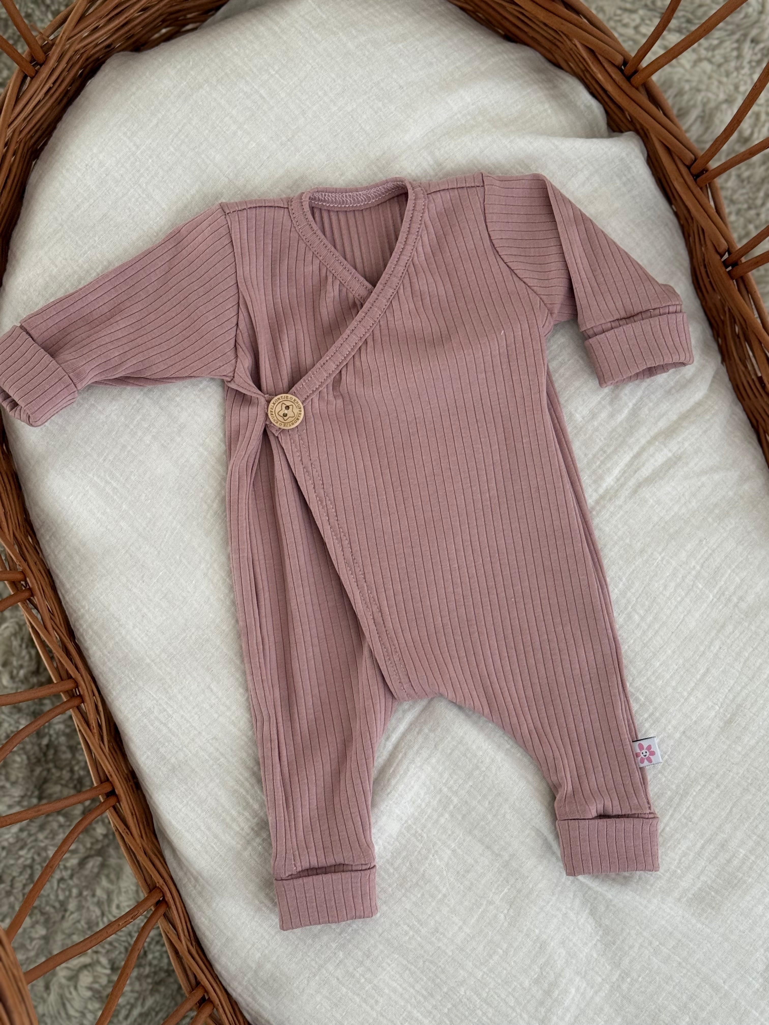Boxpakje unisex jersey rib - roze - For Your Little Cutie