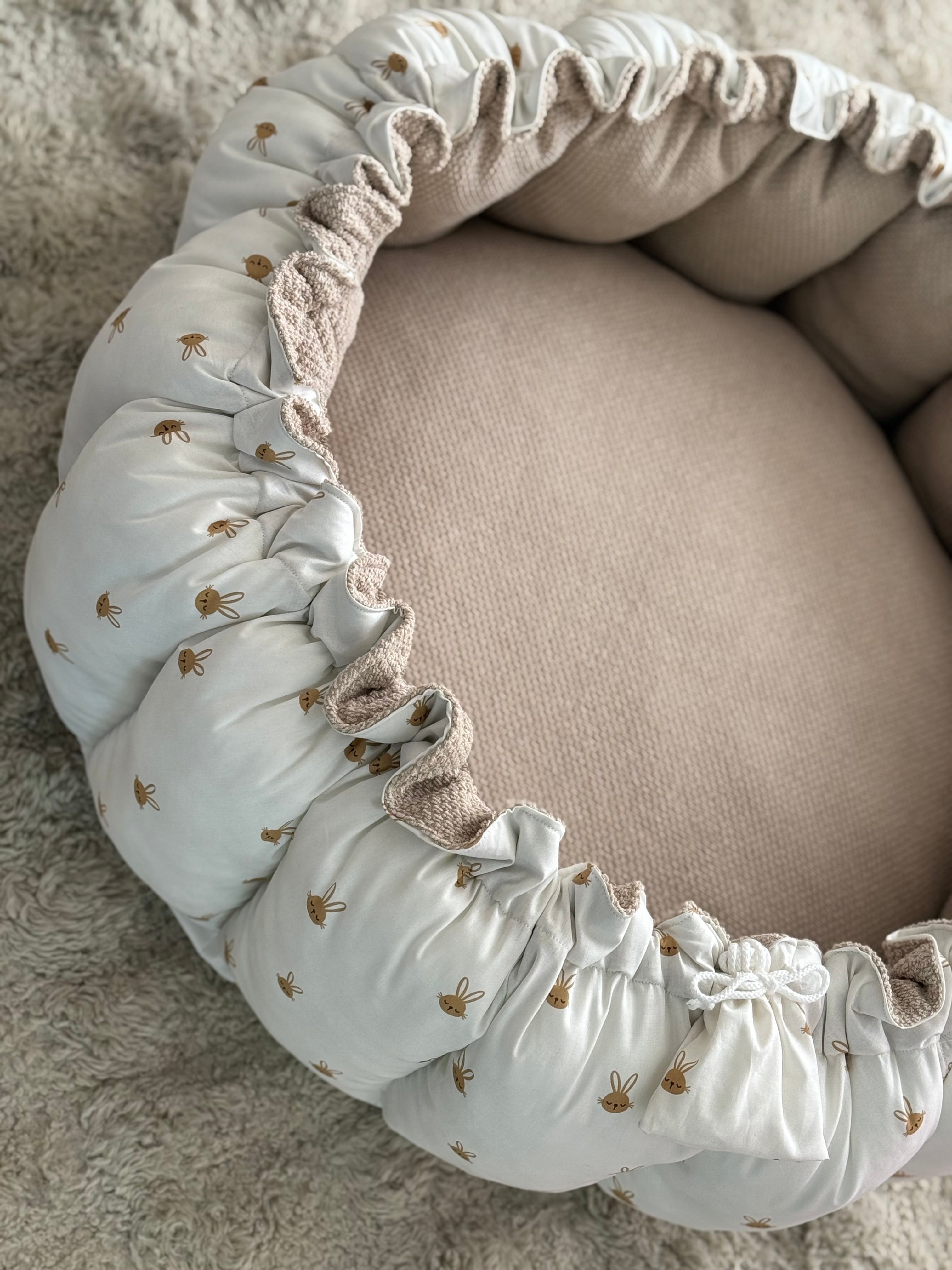 Babynest/speelkleed unisex - Konijn - For Your Little Cutie