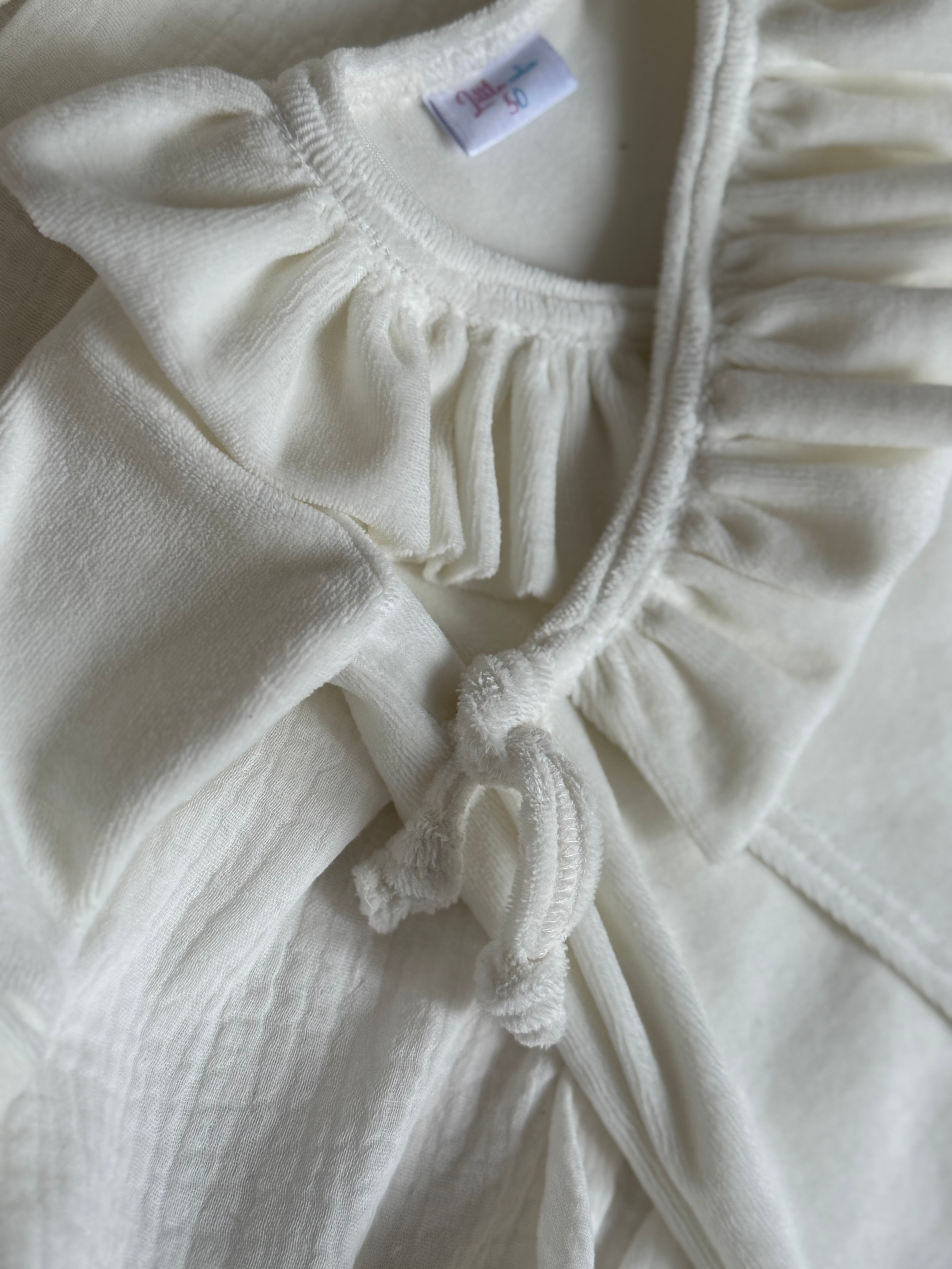 Boxpakje - velours off white - For Your Little Cutie