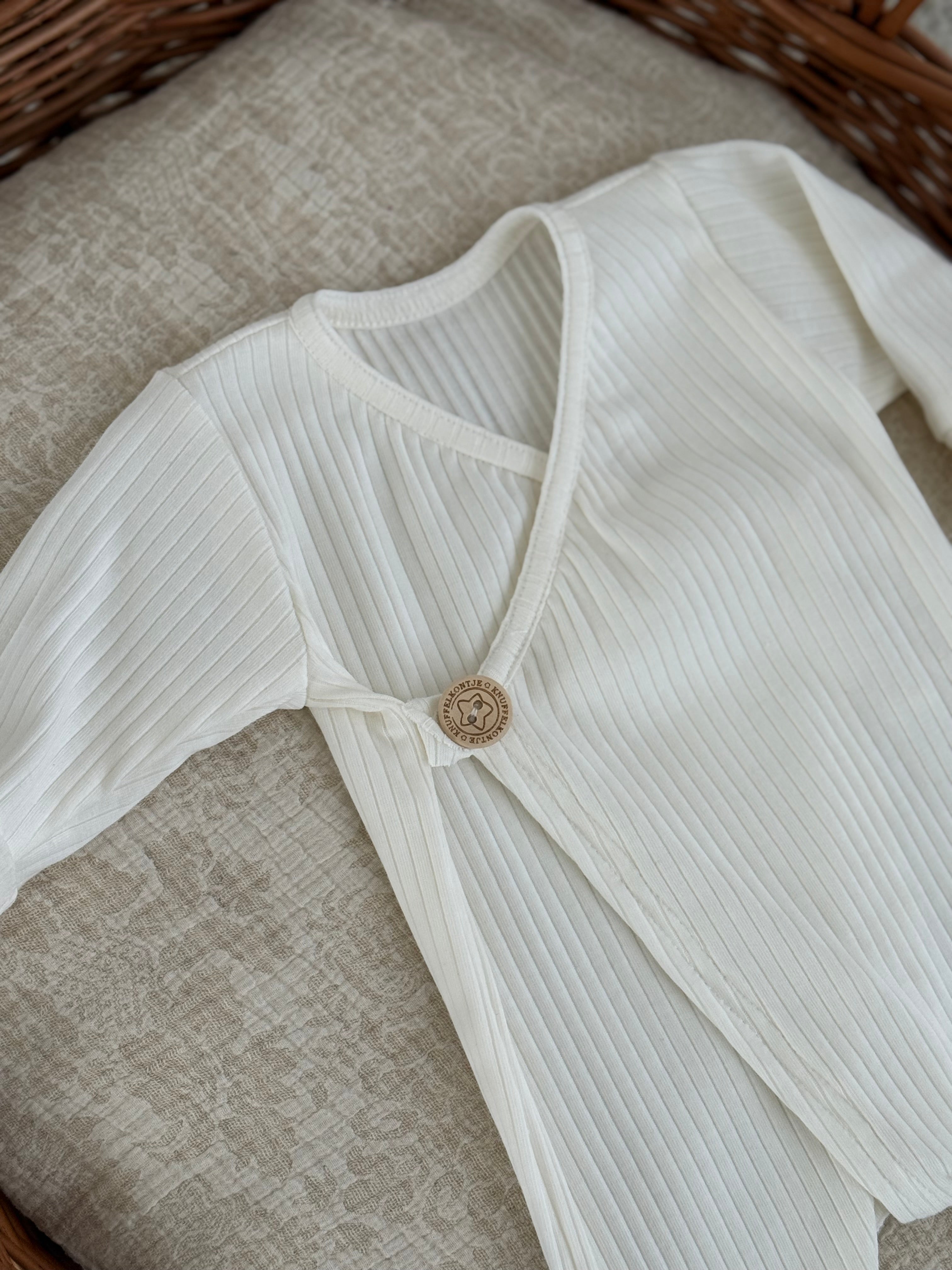 Boxpakje unisex jersey rib - off white - For Your Little Cutie