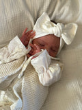 Haarbandje jersey rib - off white - For Your Little Cutie