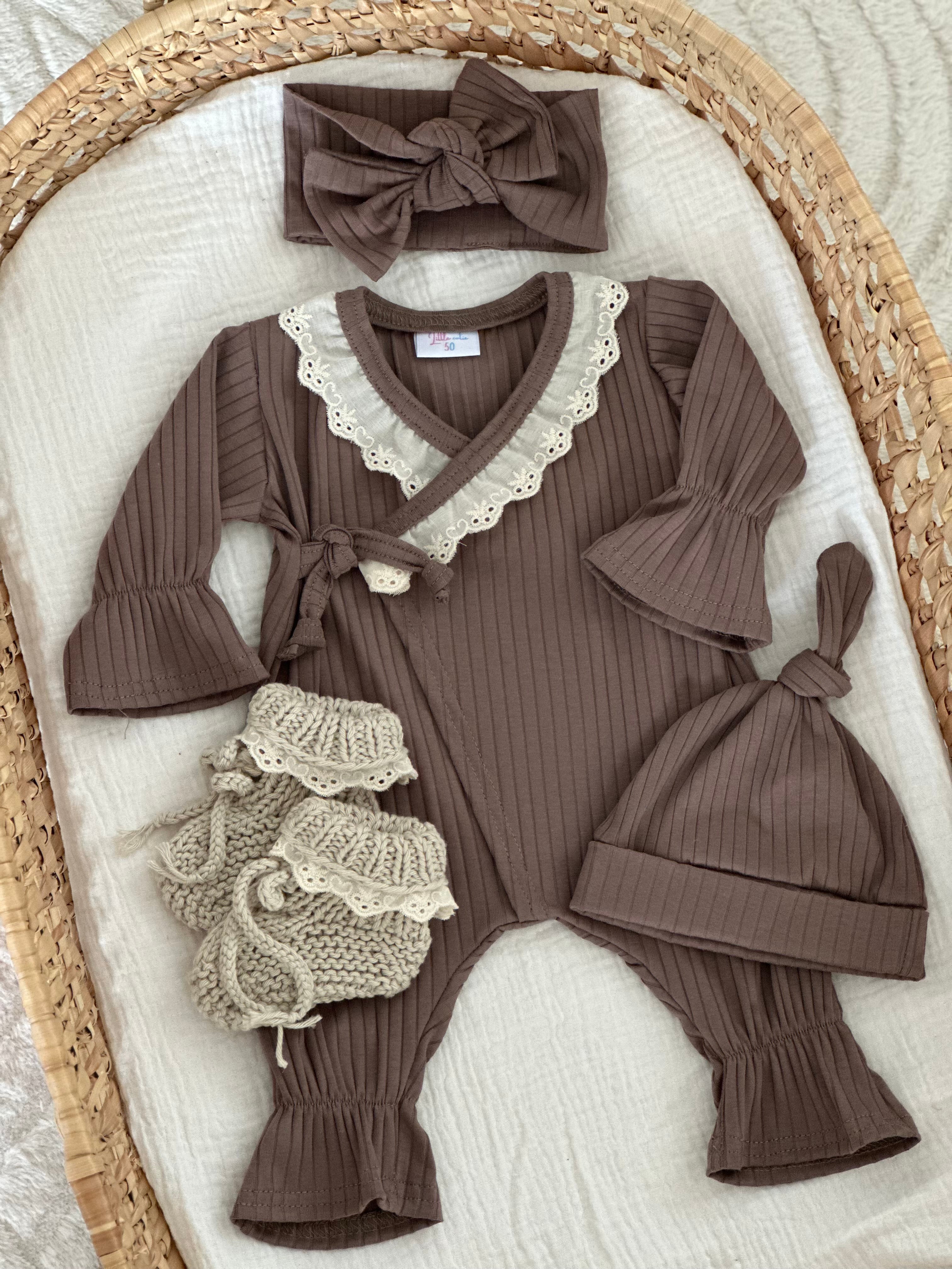Boxpakje Broderie - Rib Cedar