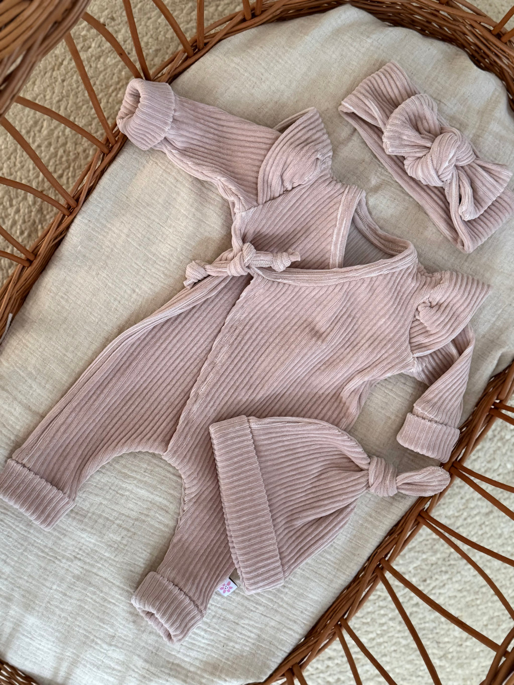 Boxpakje - fluweel rib zalm - For Your Little Cutie