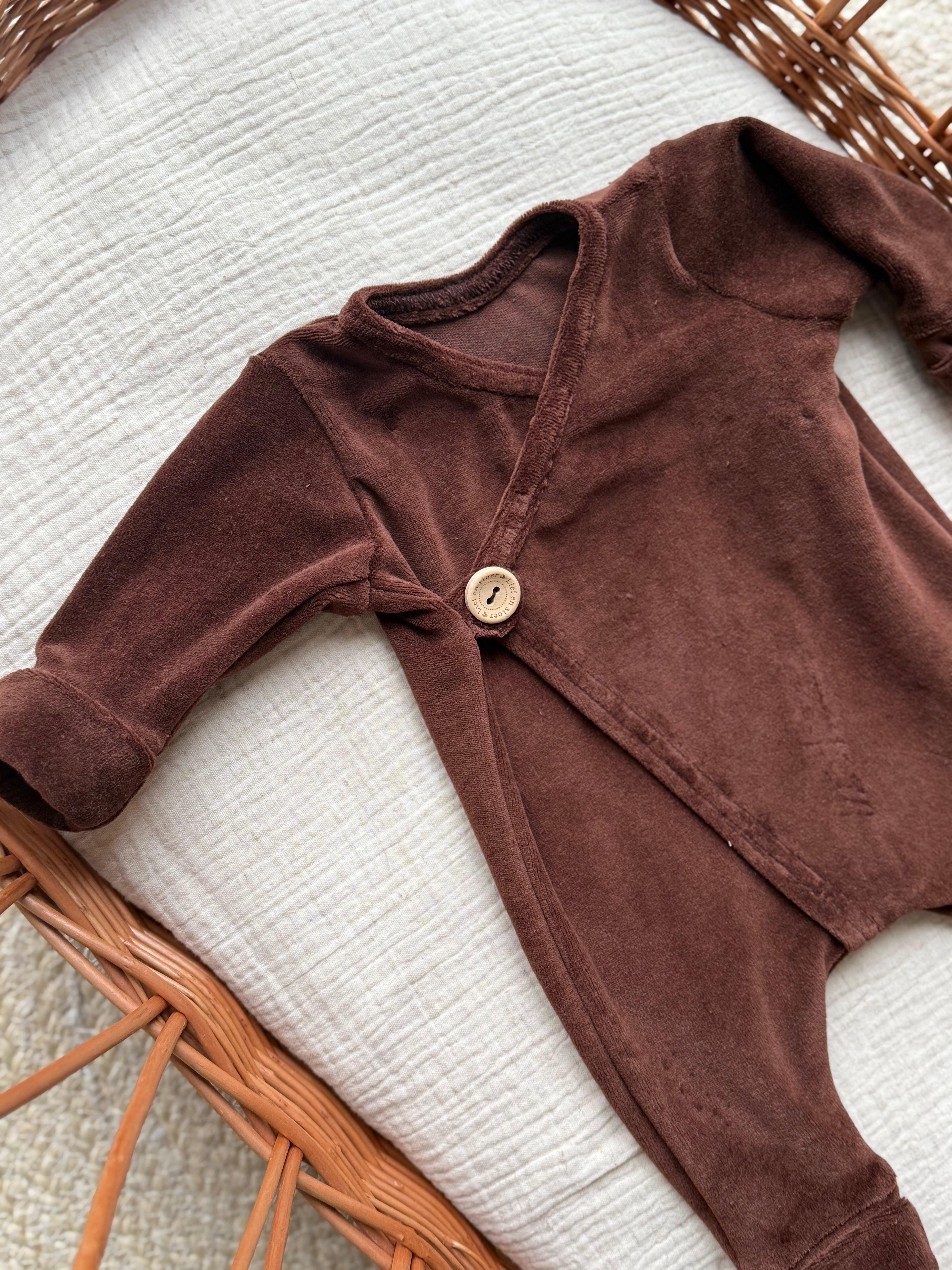 Overslag boxpakje - unisex Brown