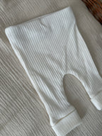 Dahlia Broekje - Jersey Rib Ecru - For Your Little Cutie