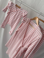 Mama Huispak - Roze Stripe