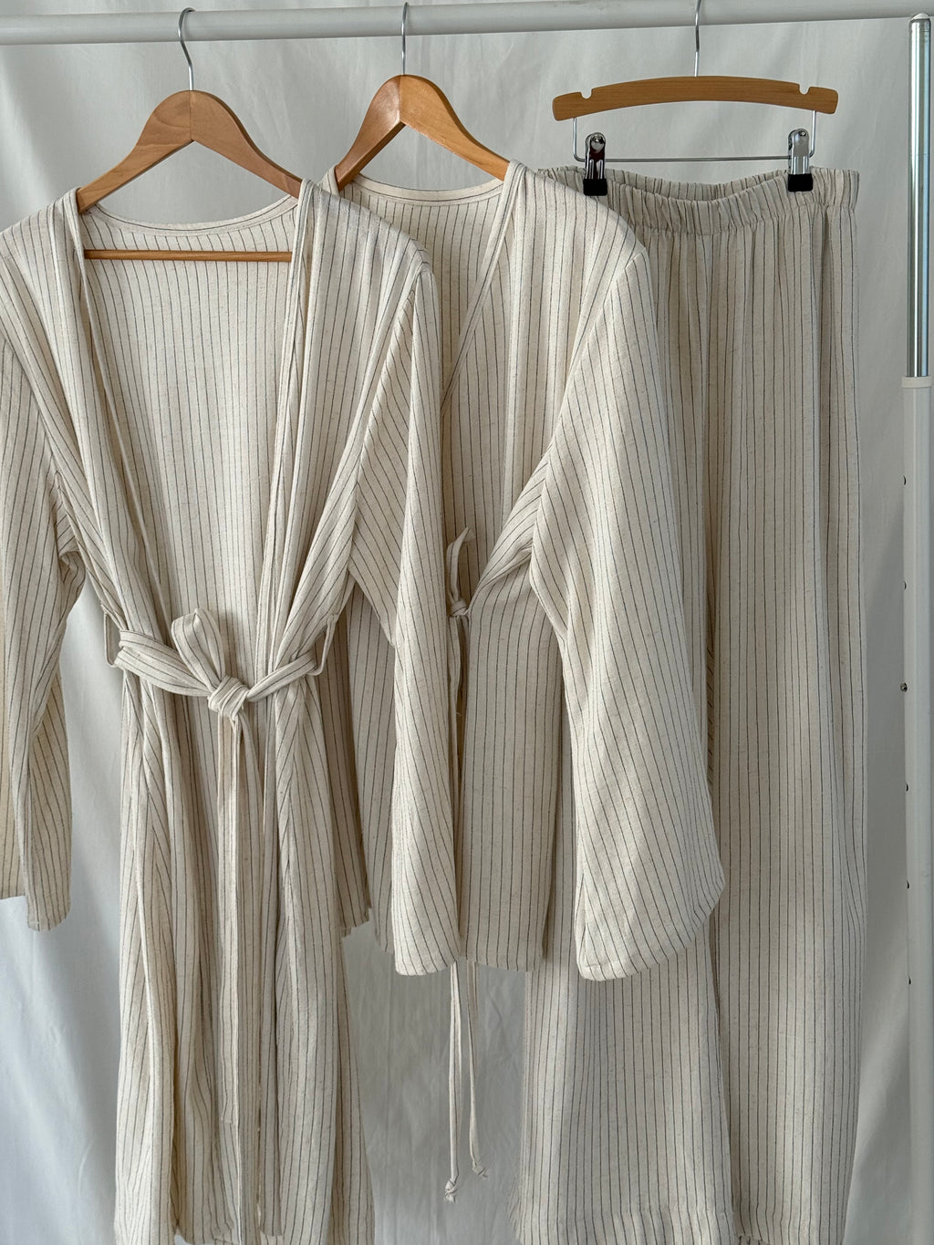 Mama Broek - Linnen Stripe