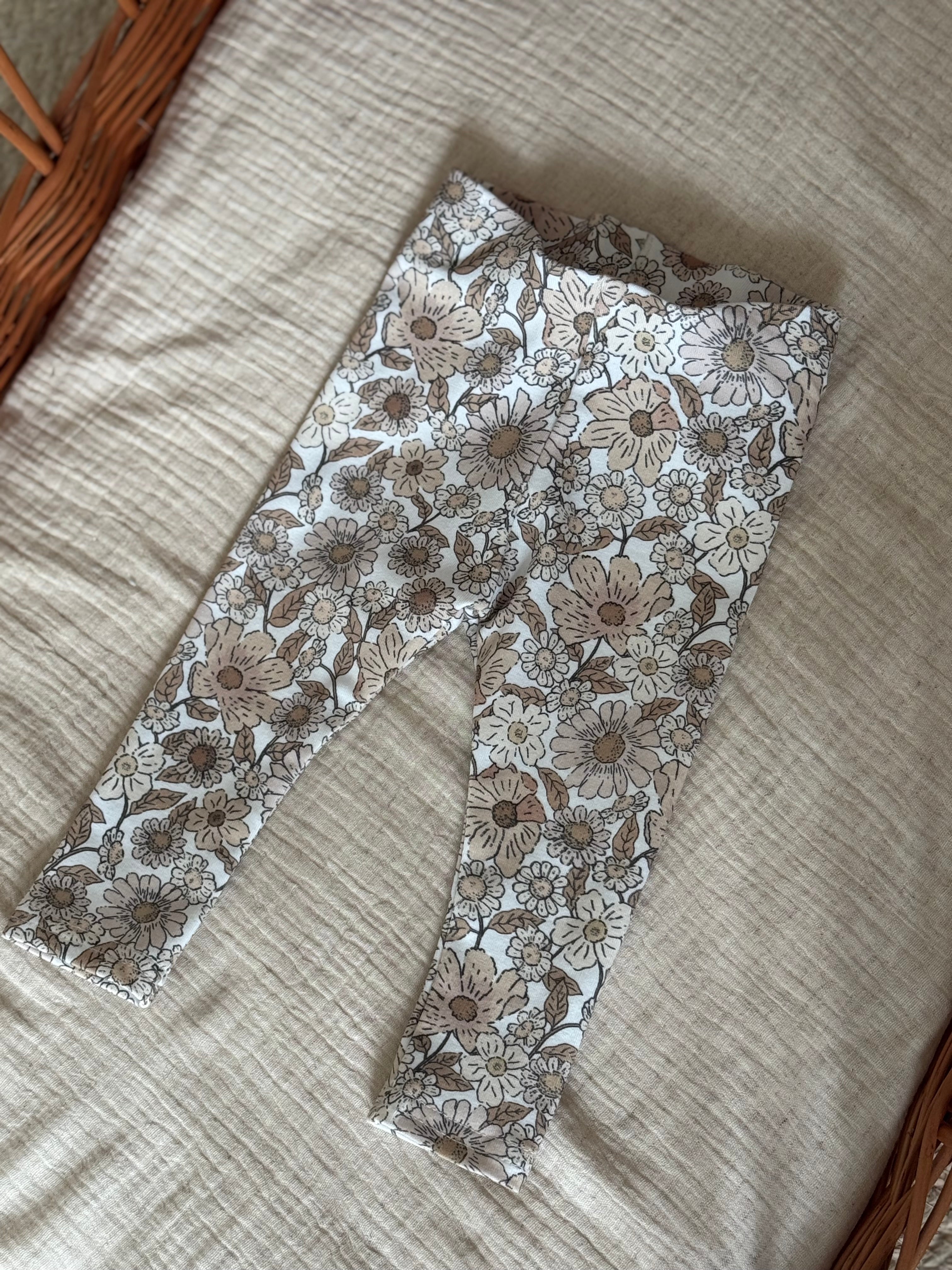 Broekje/legging - retro flower