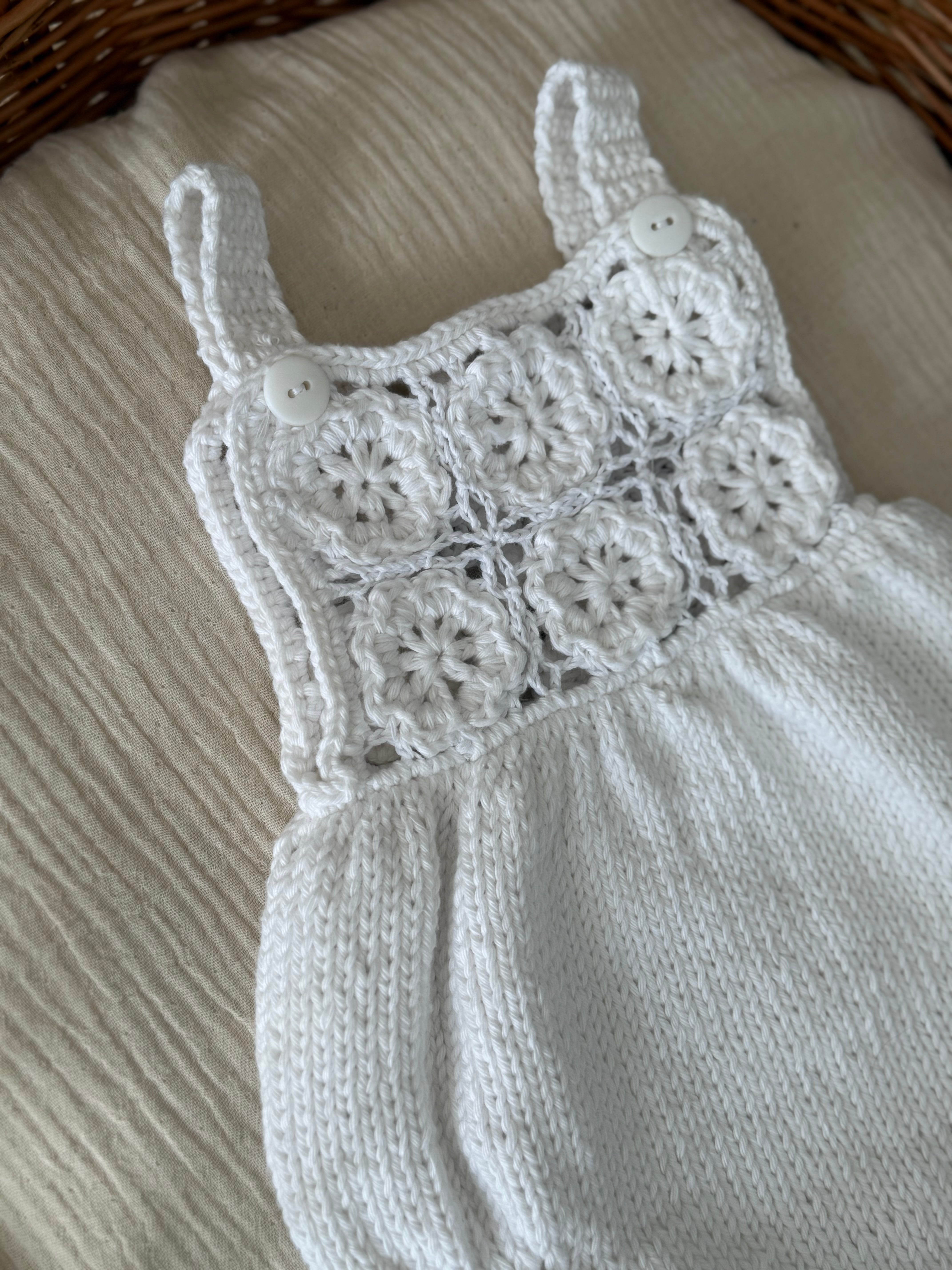 Pakje Dahlia — Gehaakt Wit/Ecru - For Your Little Cutie