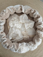 Newborn Set 4 delig (Haarbandje) Dahlia - Bloem Floral - For Your Little Cutie