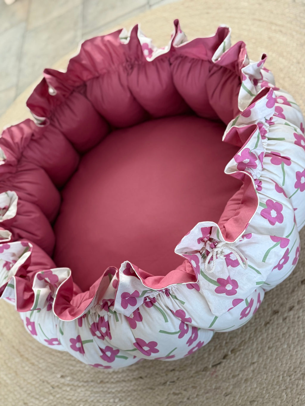 Babynest - Pink big flower - For Your Little Cutie
