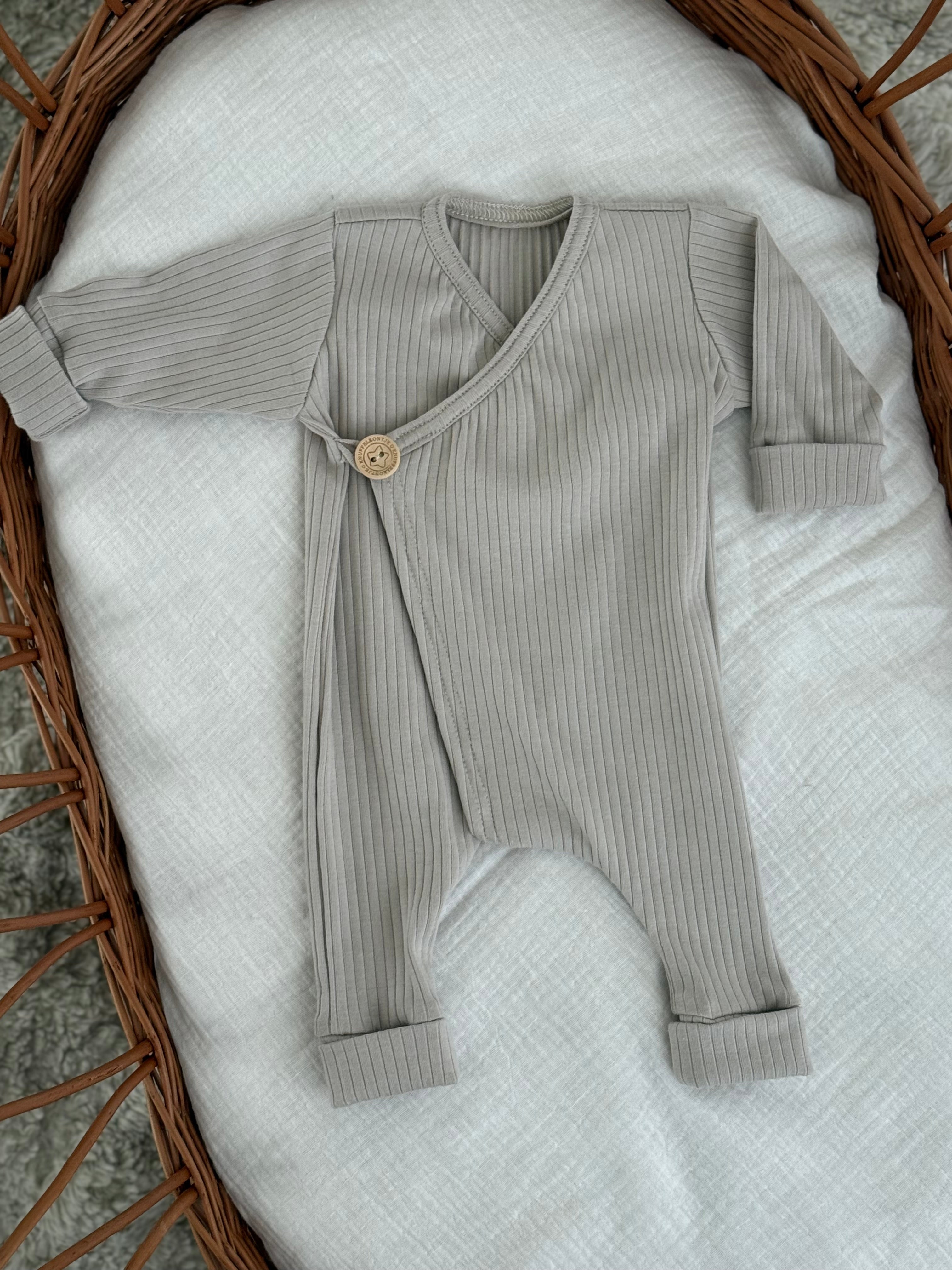 Boxpakje unisex jersey rib - beige - For Your Little Cutie