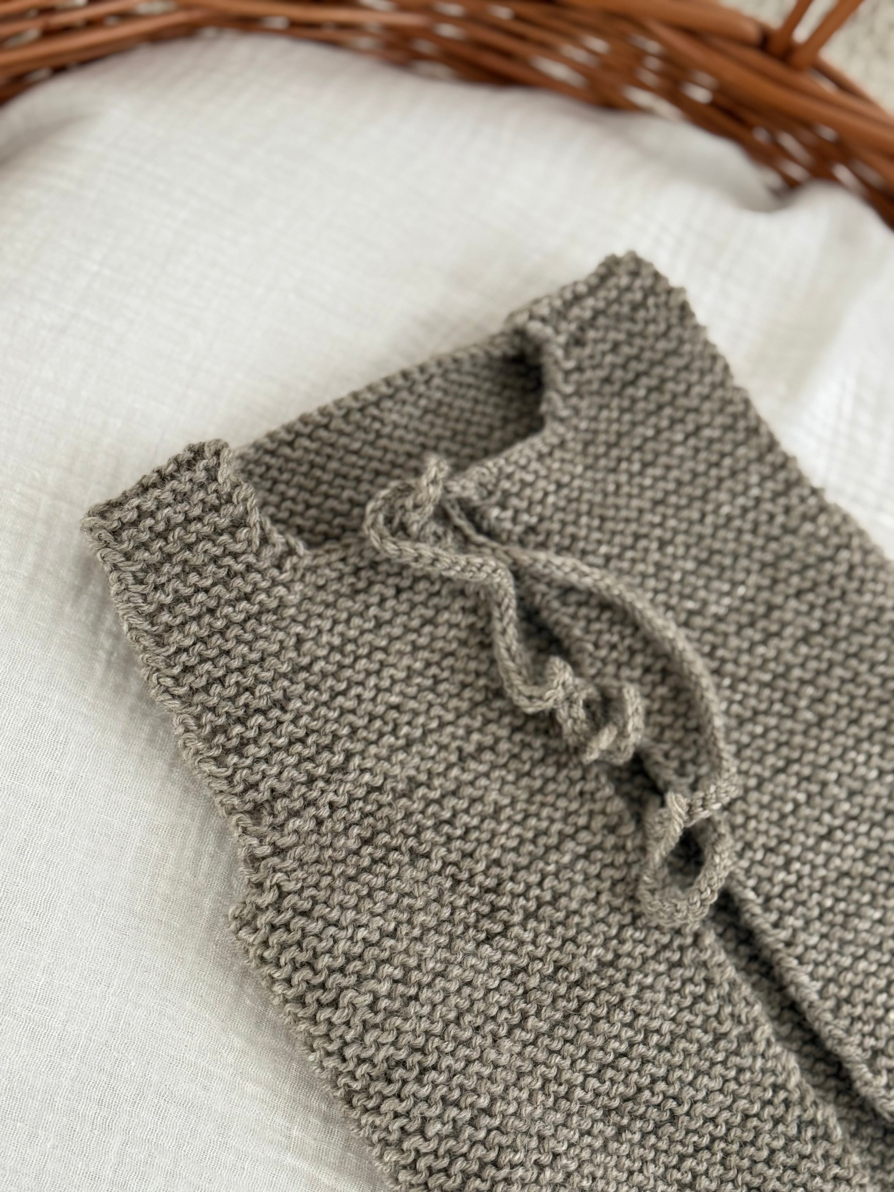 Gilletje merino wol unisex - taupe - For Your Little Cutie