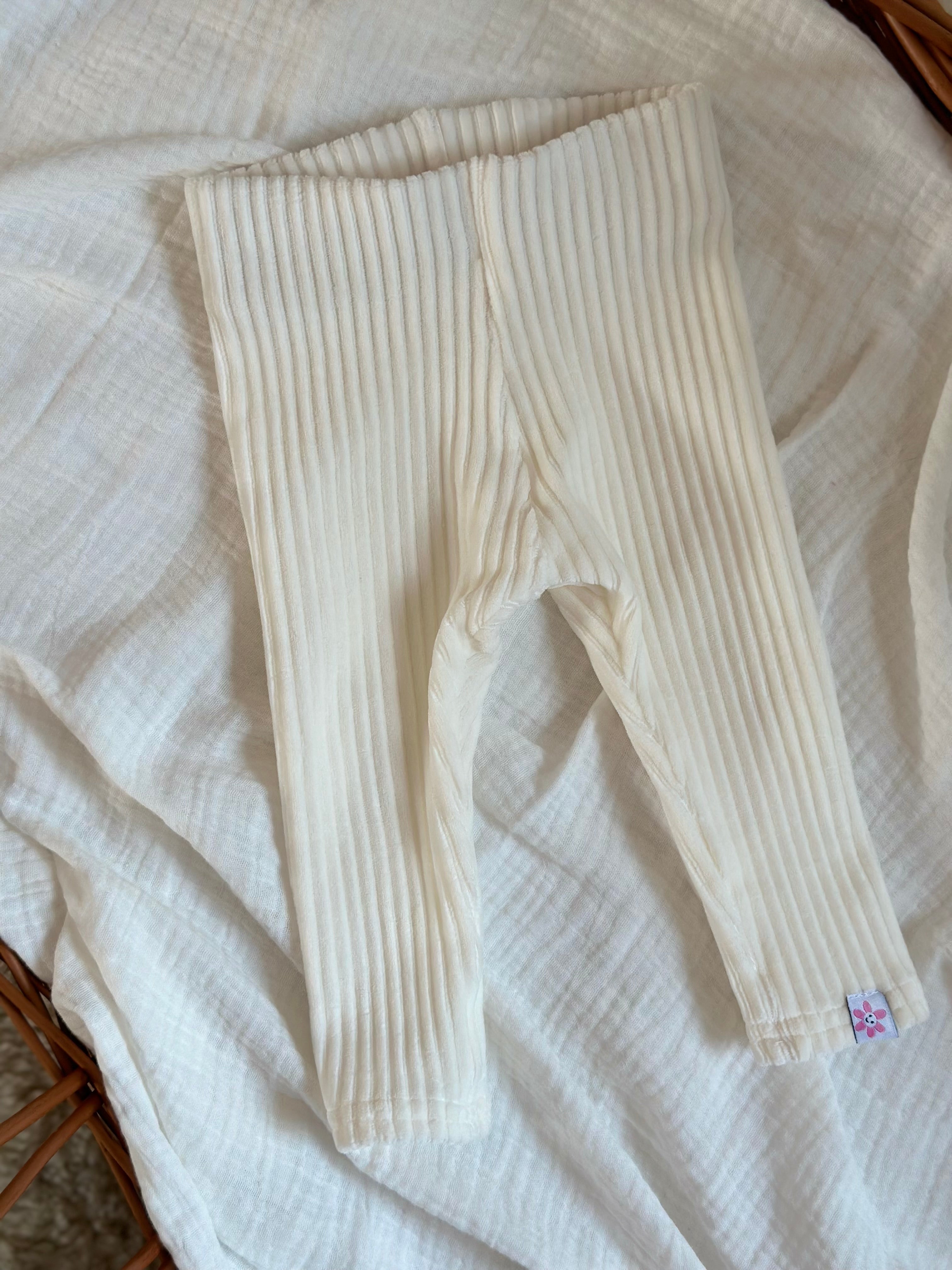 Legging/broekje - fluweel rib - For Your Little Cutie