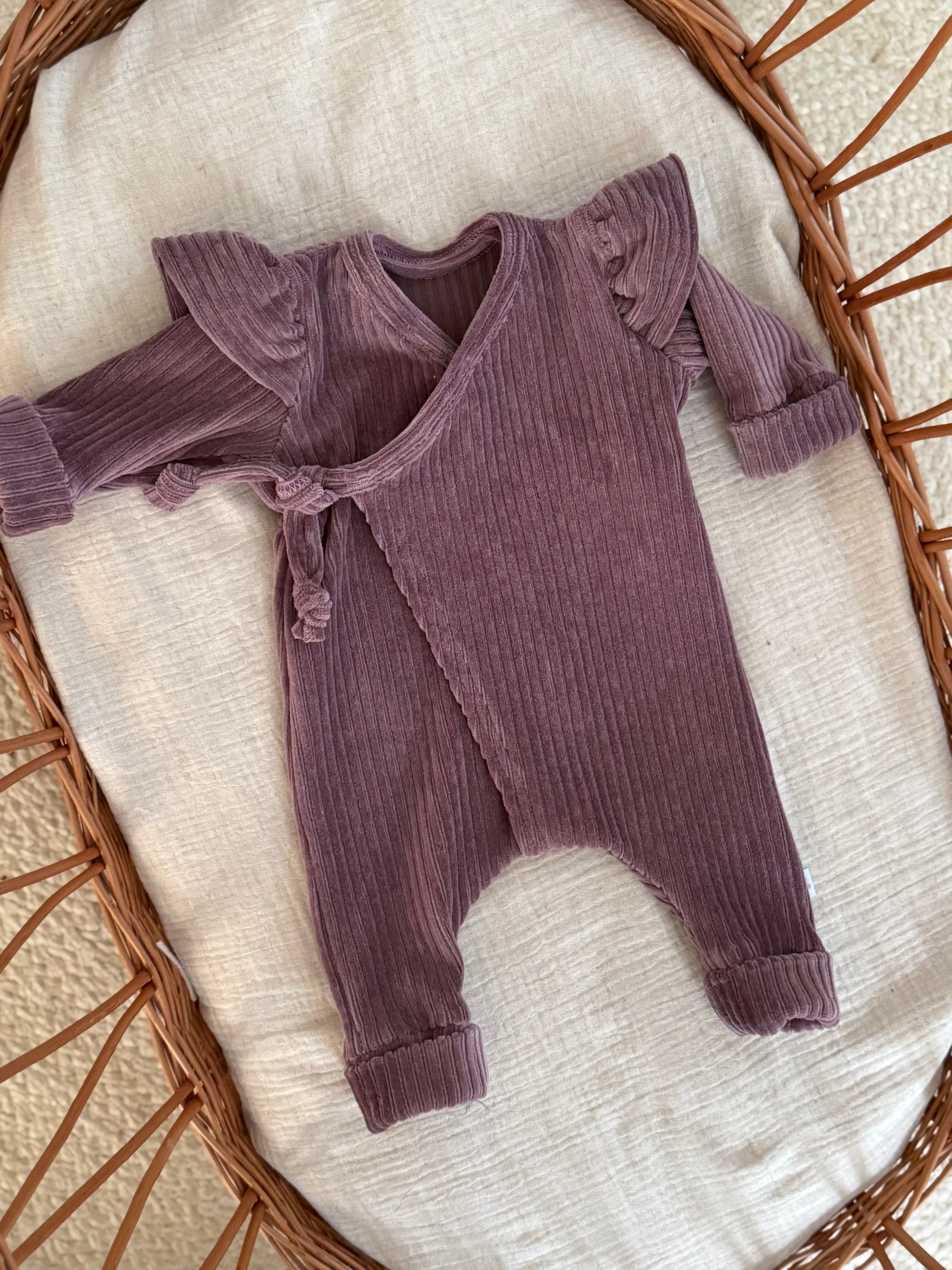 Boxpakje - fluweel rib mauve - For Your Little Cutie