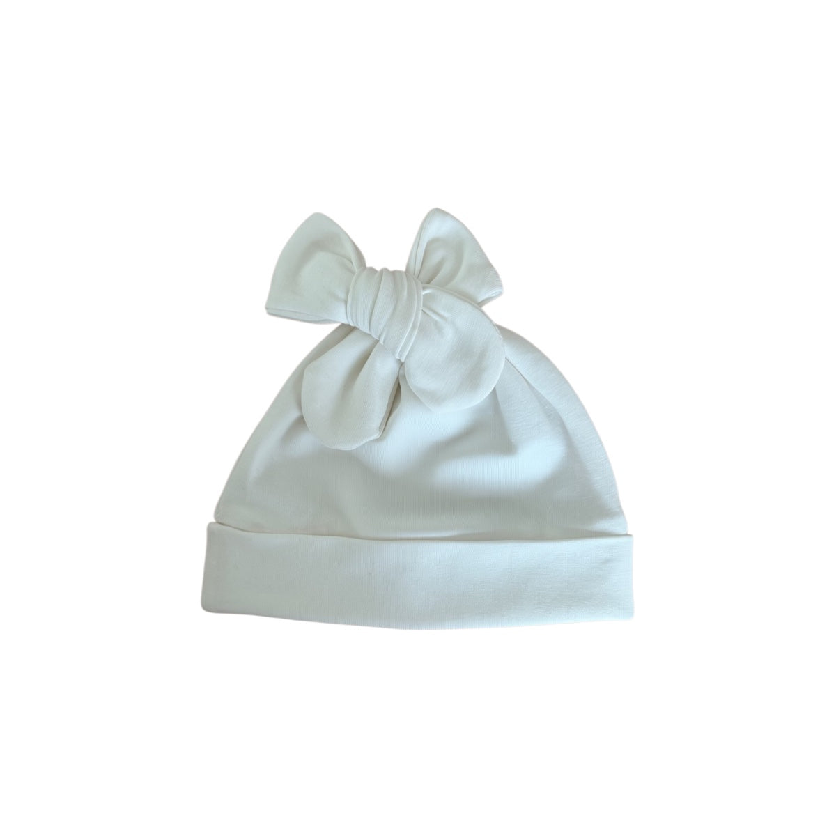 Dahlia Mutsje met Strik - Ecru - For Your Little Cutie