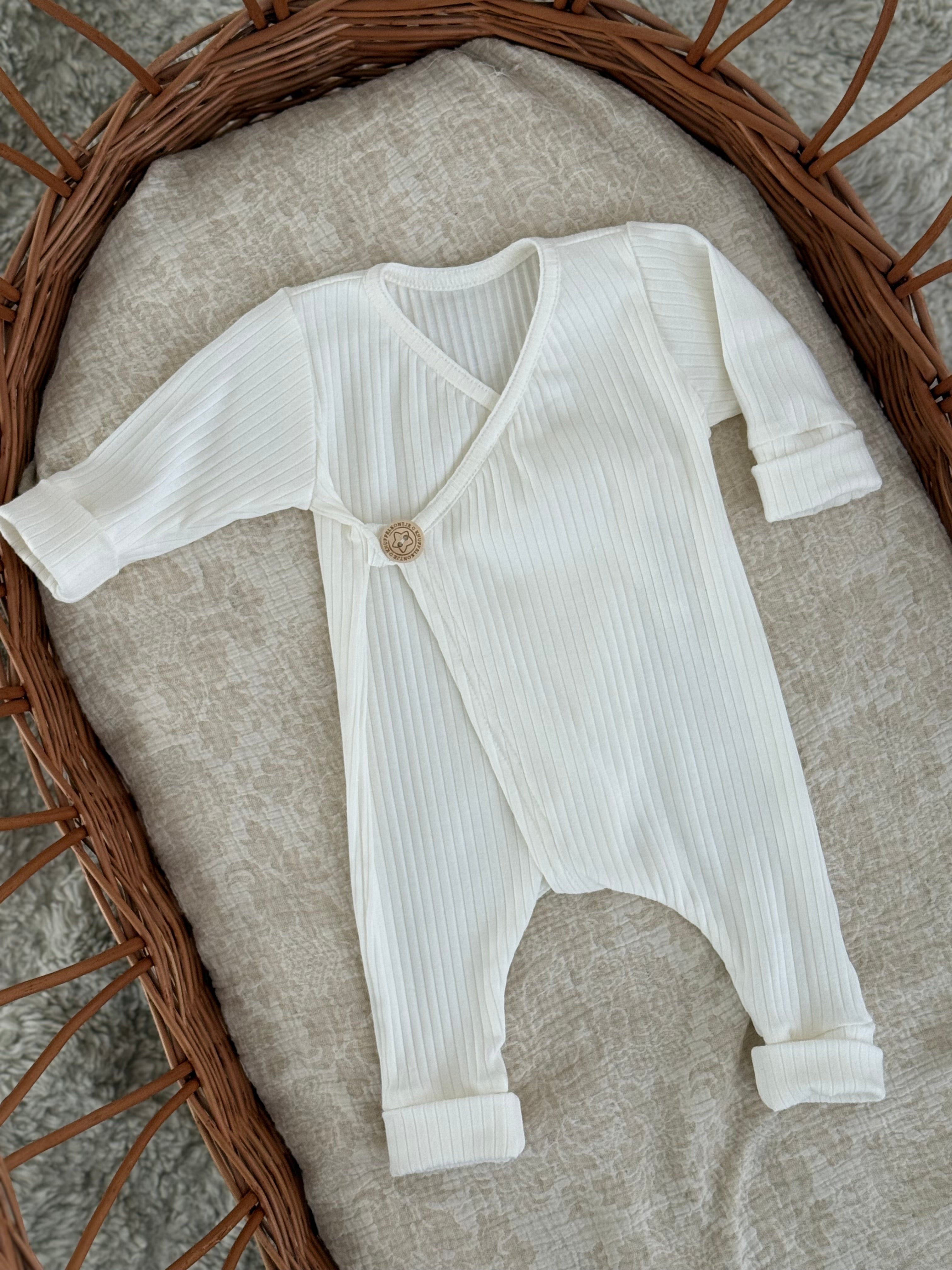 Boxpakje unisex jersey rib - off white - For Your Little Cutie