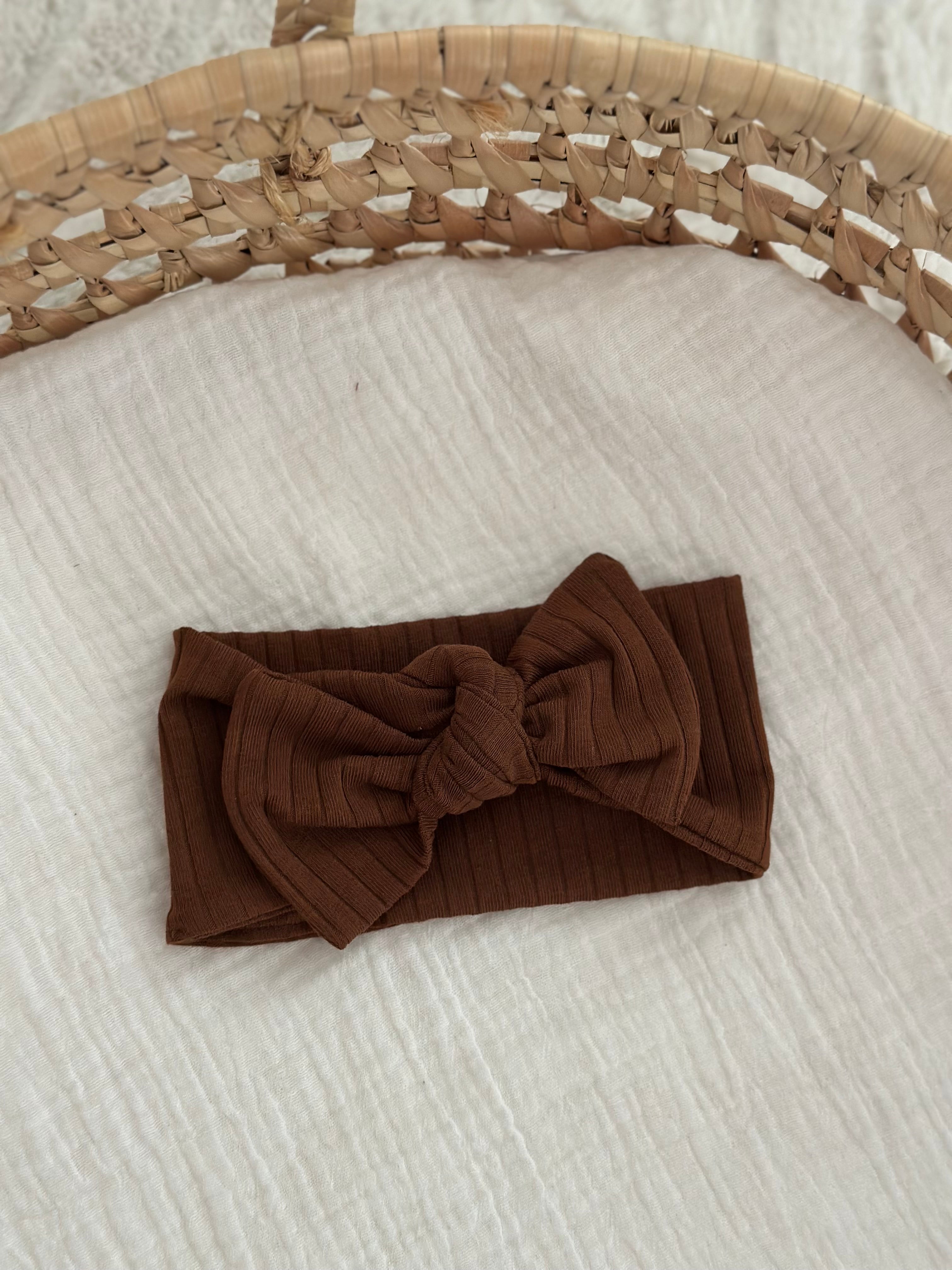 Haarbandje - Rib Walnut