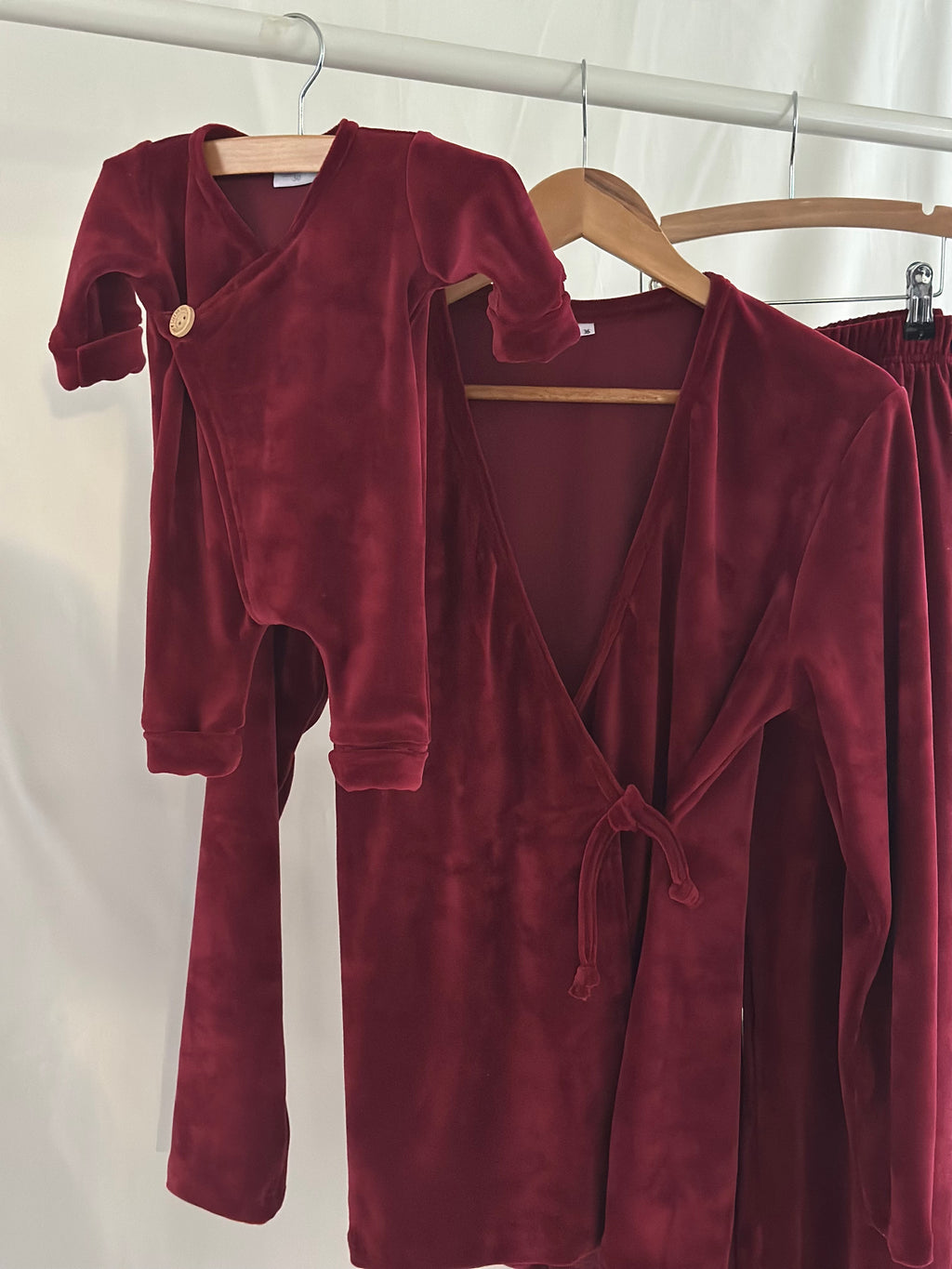 Dames Lounge set - Burgundy Velours