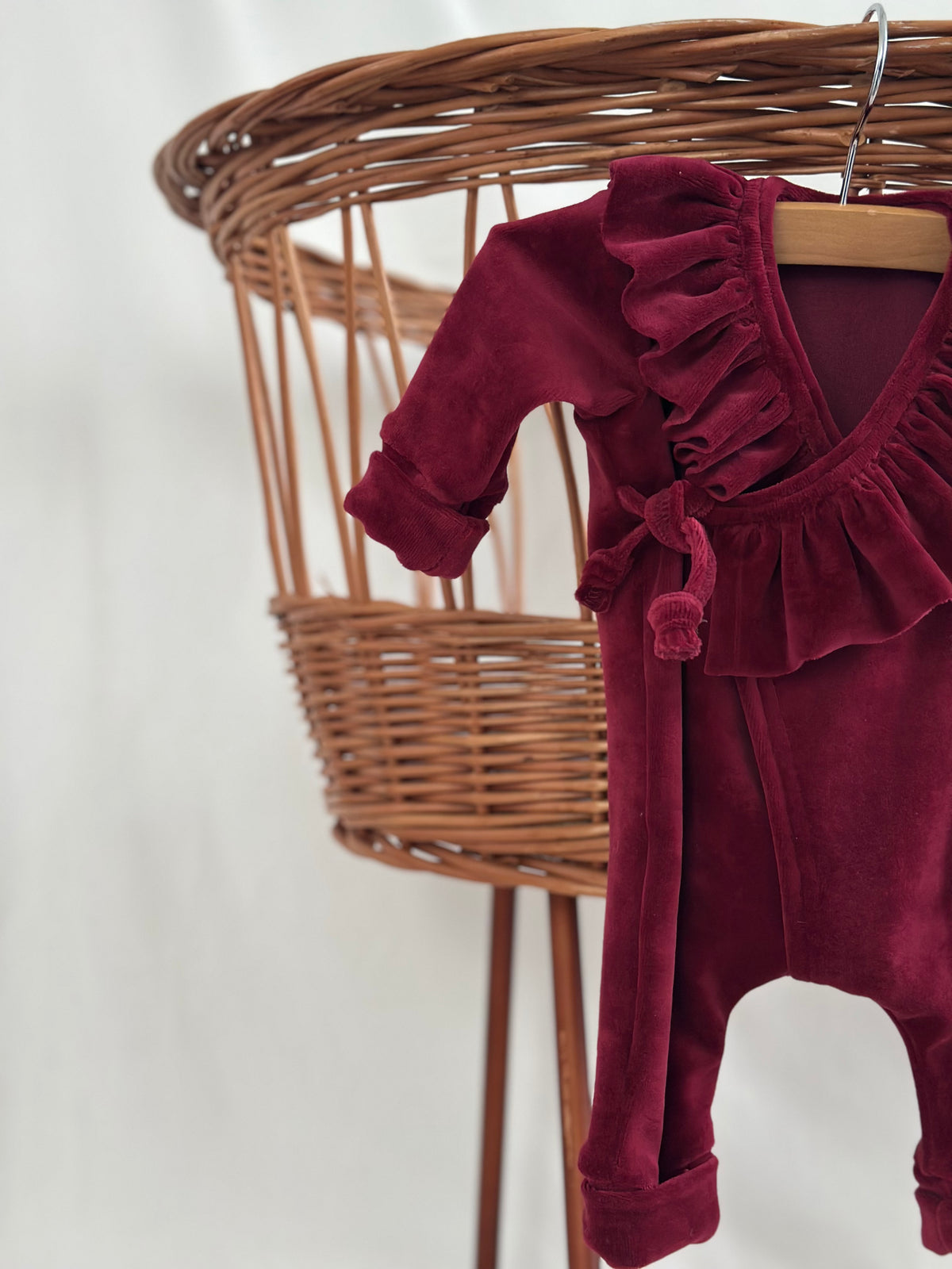 Boxpakje Ruffle - Burgundy Velours