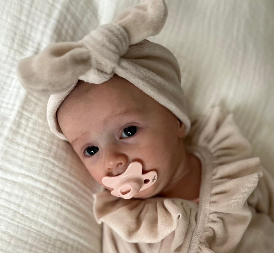 Haarbandje - Velours creme - For Your Little Cutie